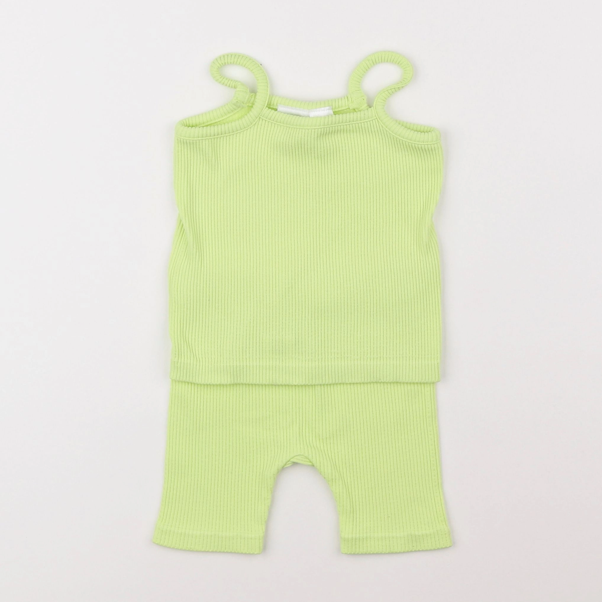 Zara - ensemble vert fluo - 18 mois