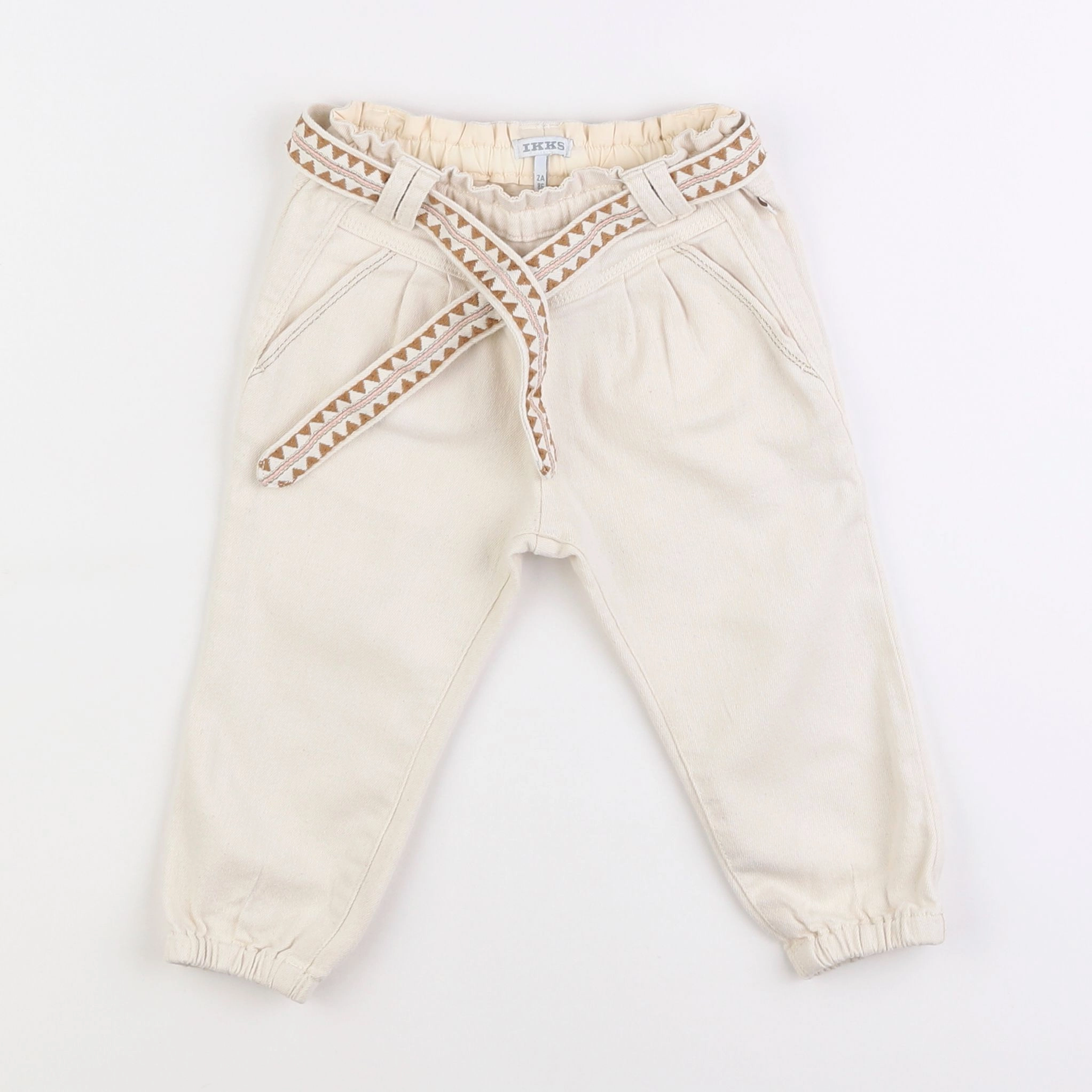 IKKS - jean beige - 2 ans