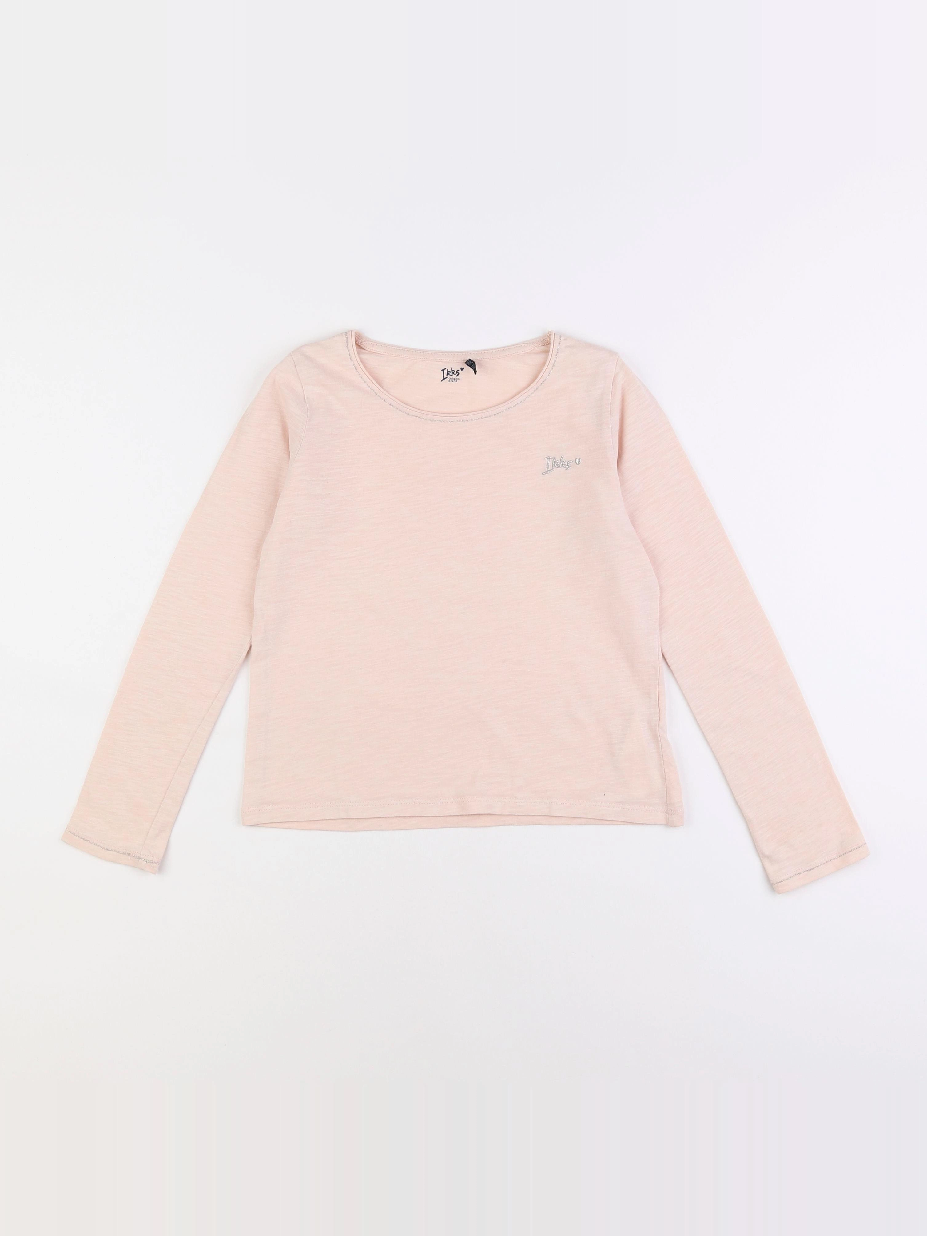 IKKS - tee-shirt rose, argent - 10 ans