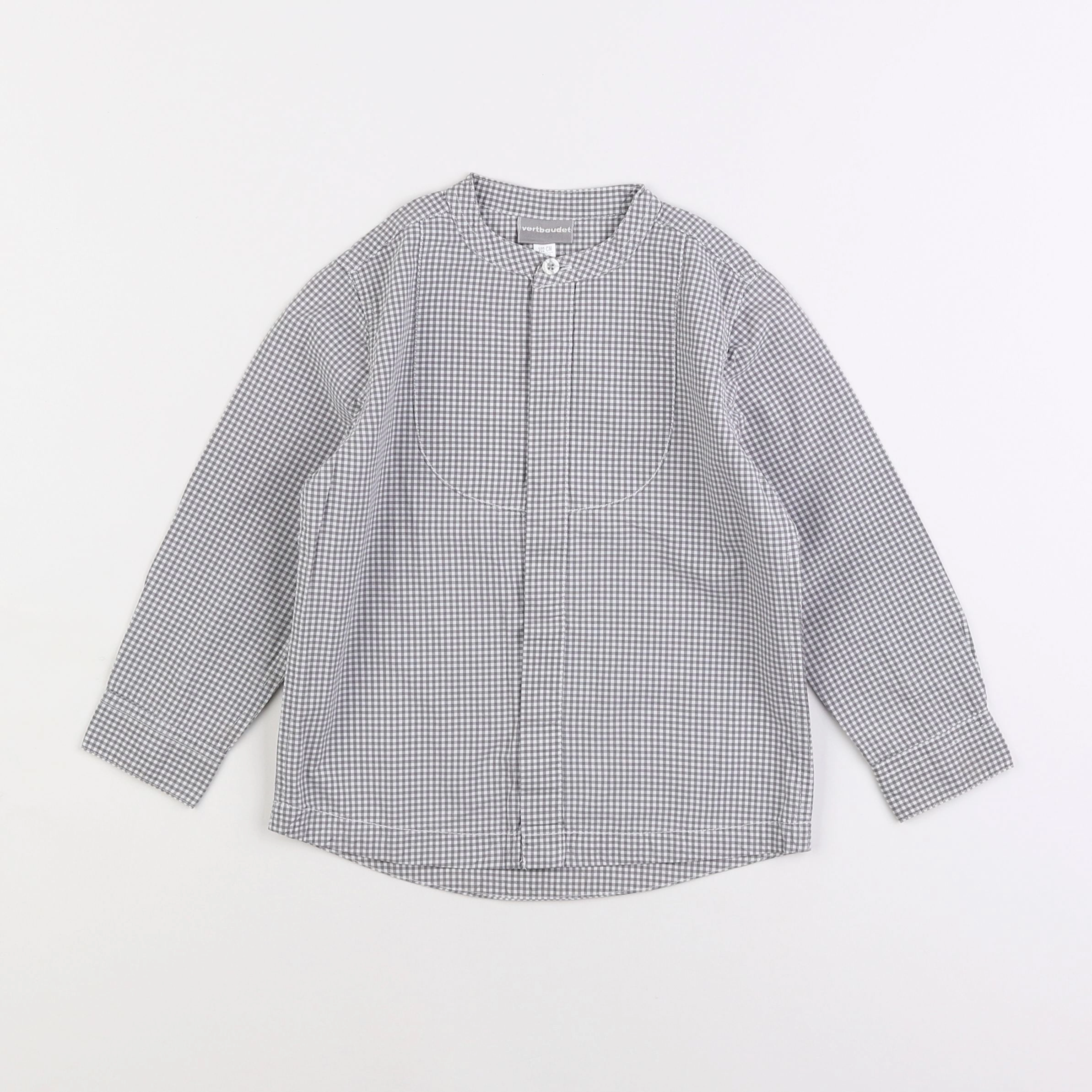 Vertbaudet - chemise taupe - 4 ans