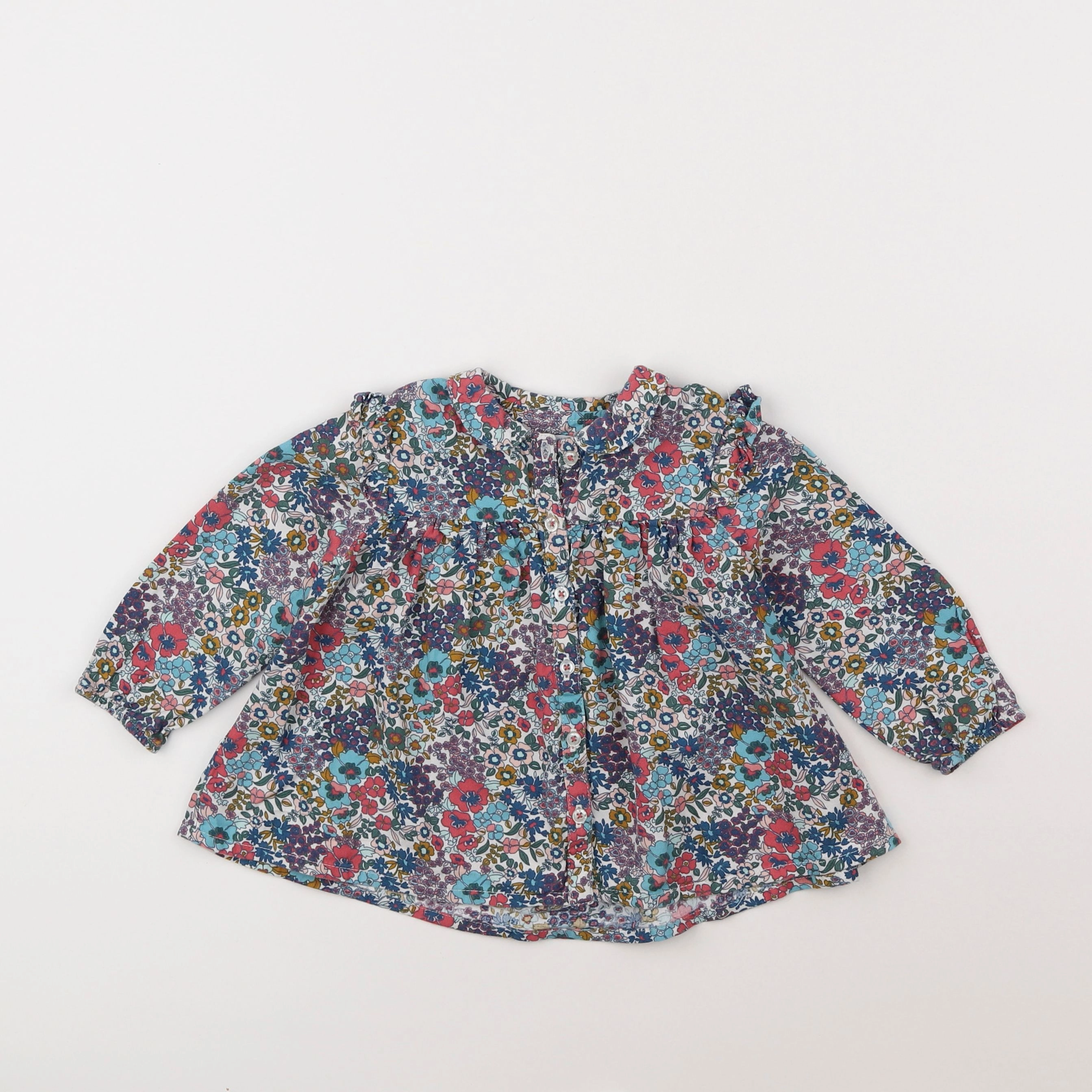 Boutchou - blouse multicolore - 18 mois