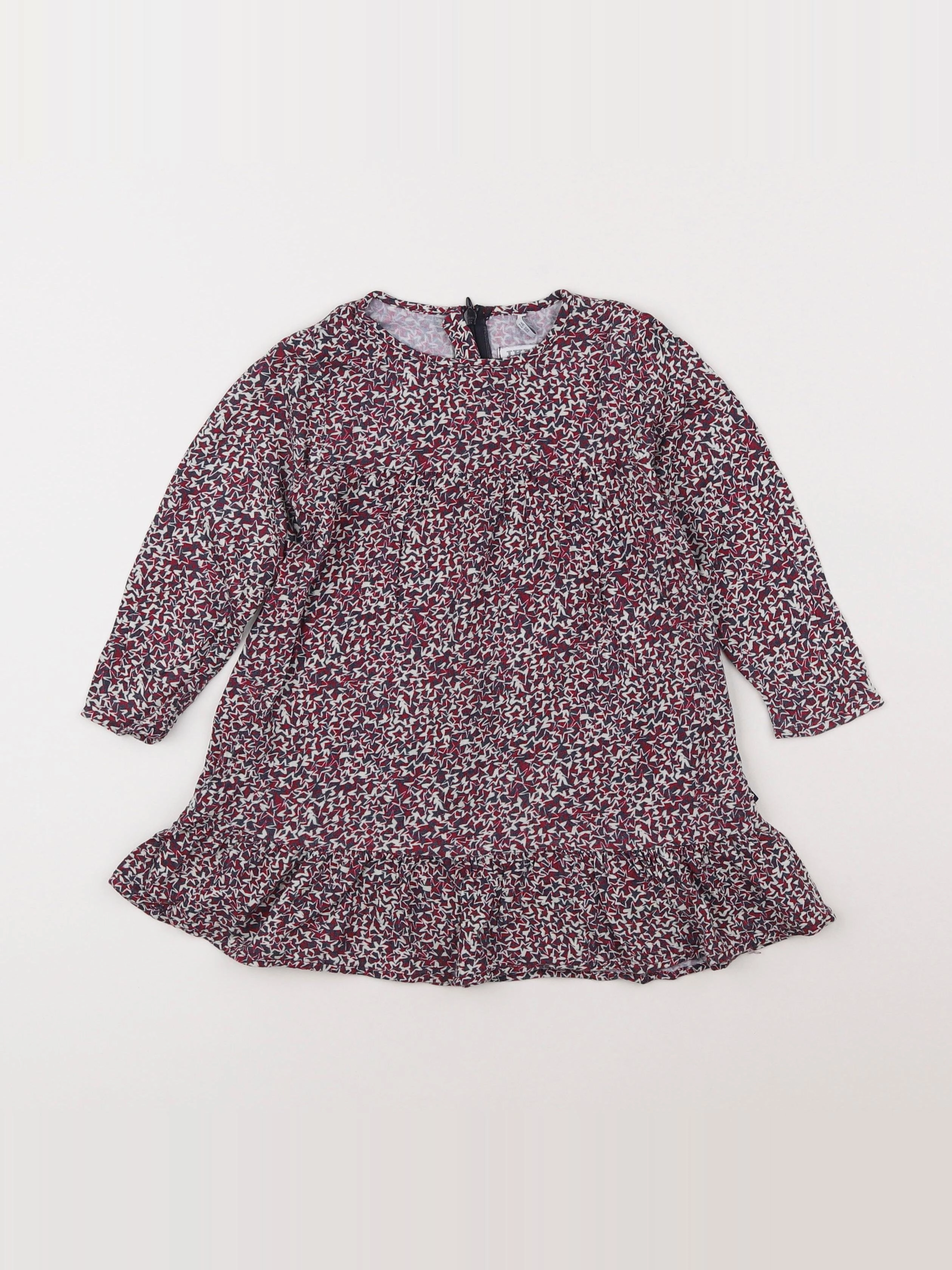 IKKS - robe rouge - 2 ans