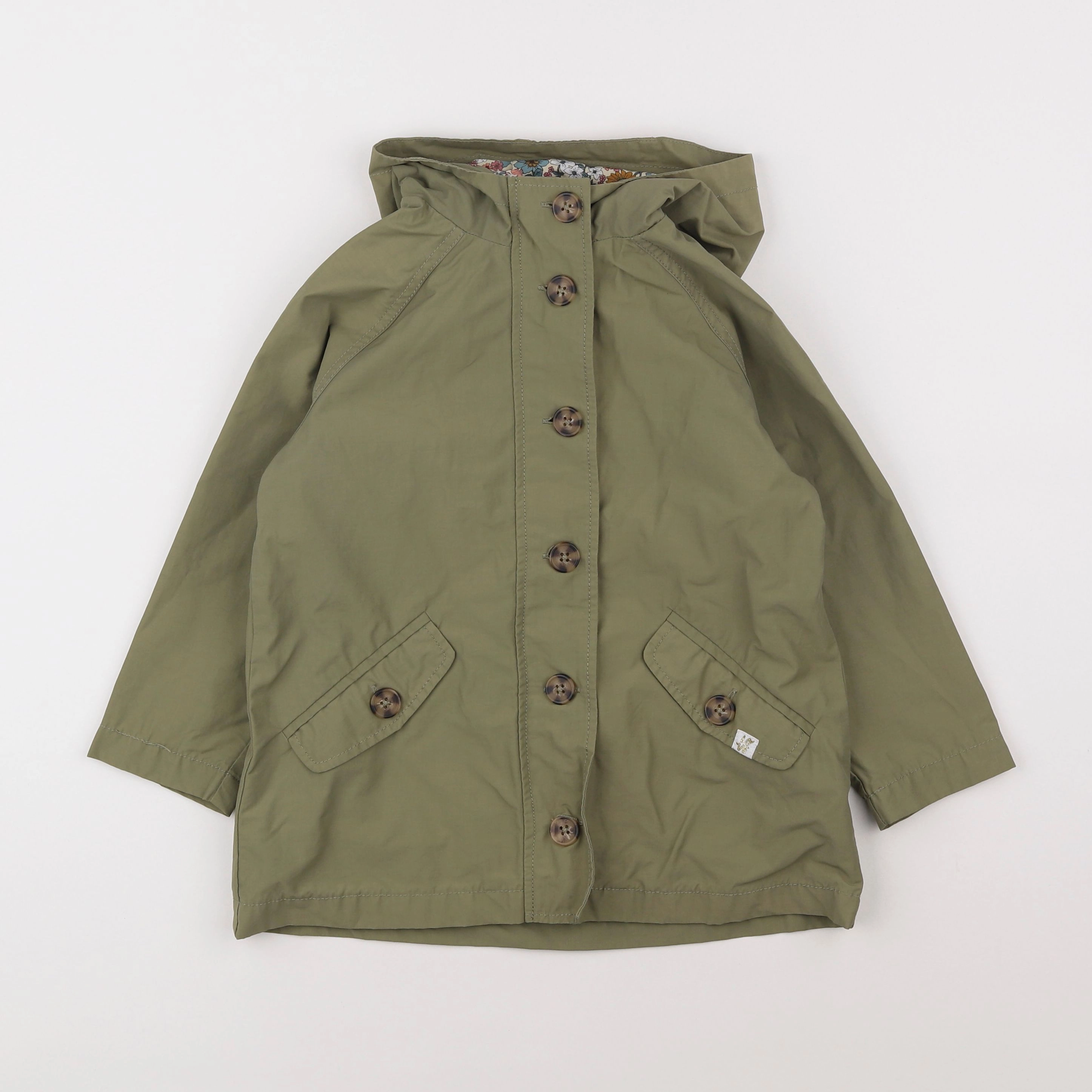 Vertbaudet - parka vert - 6 ans