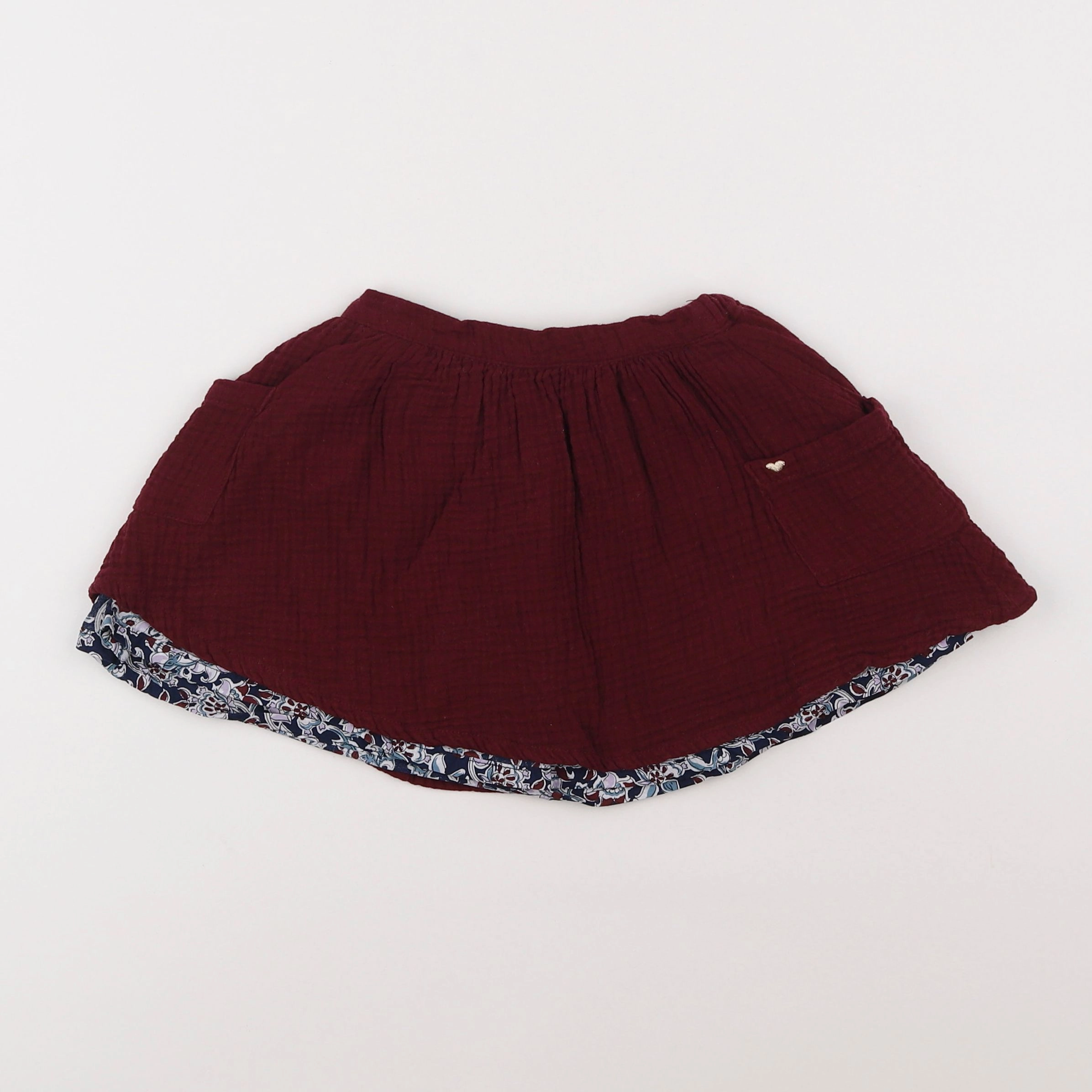 Vertbaudet - jupe rouge - 4 ans