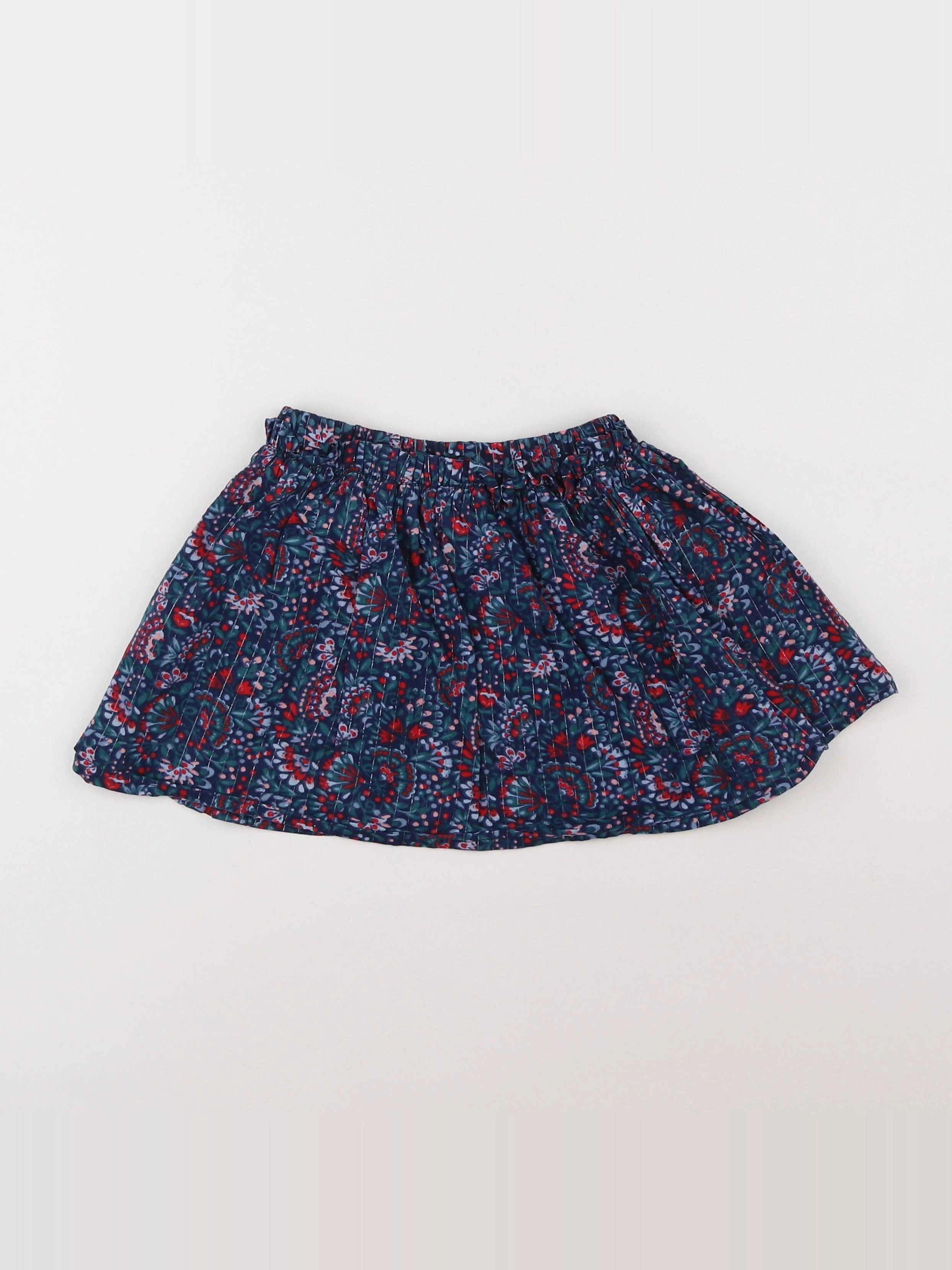 Vertbaudet - jupe bleu - 4 ans