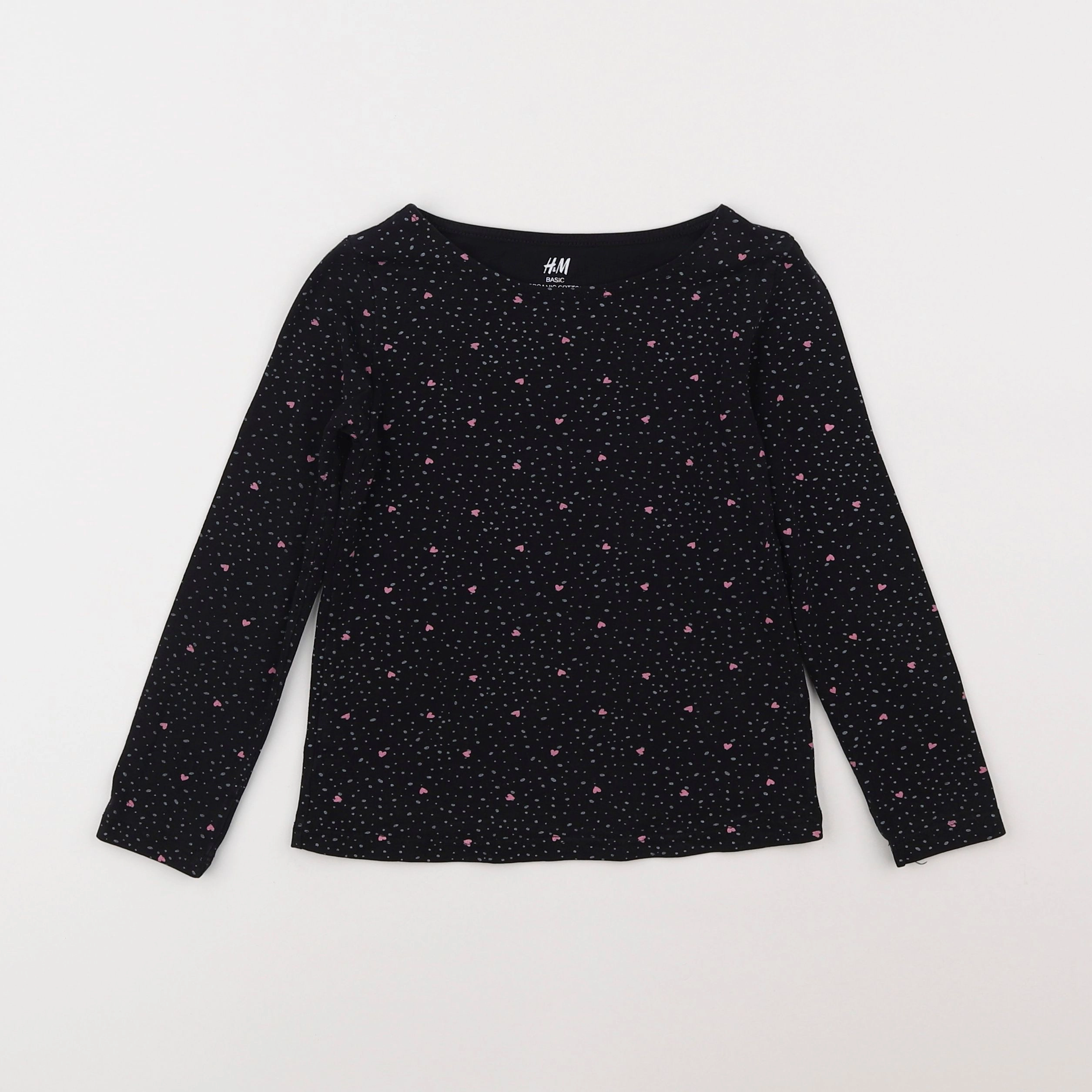 H&M - tee-shirt noir - 4/6 ans