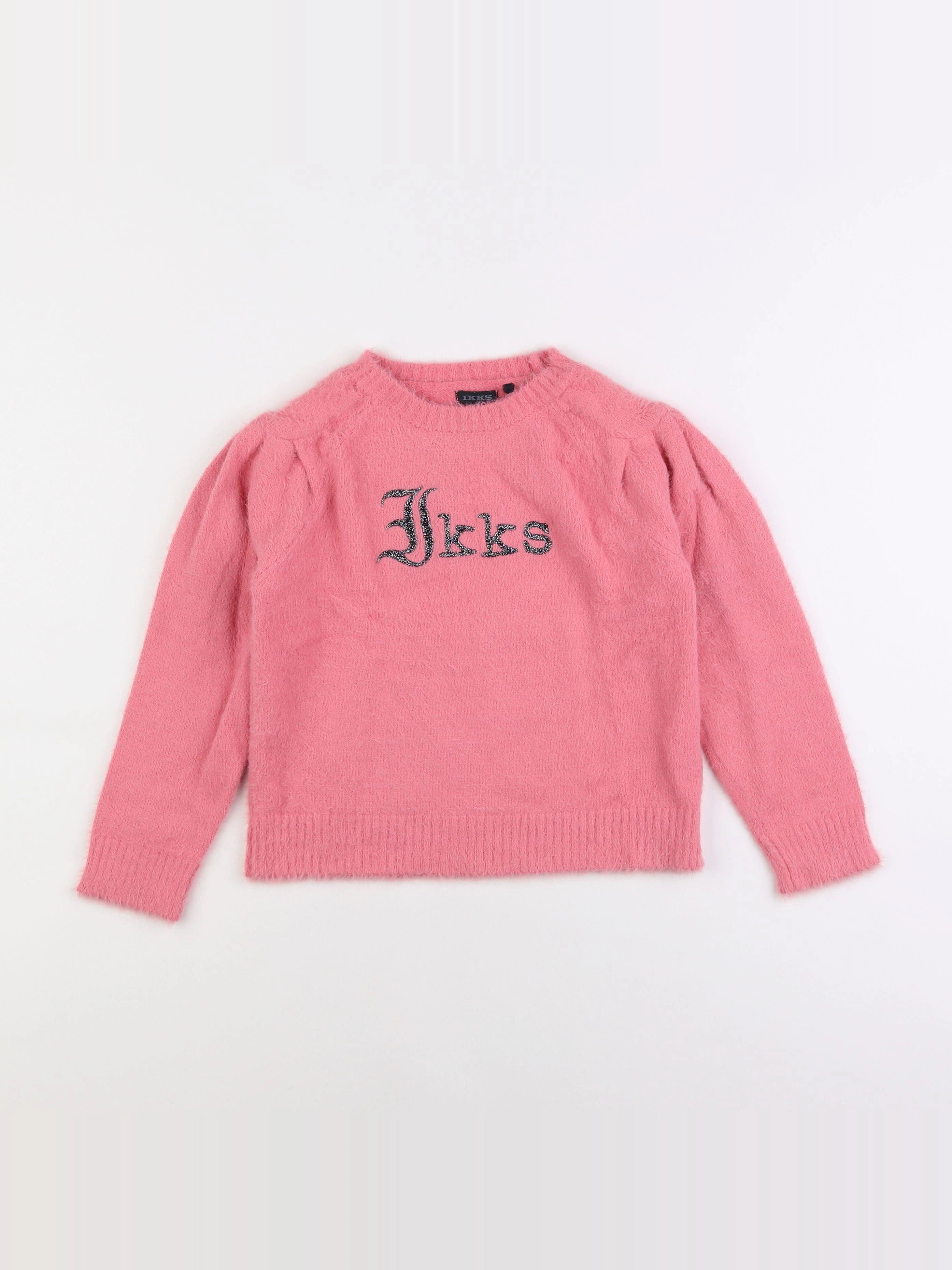 IKKS - pull rose - 6 ans