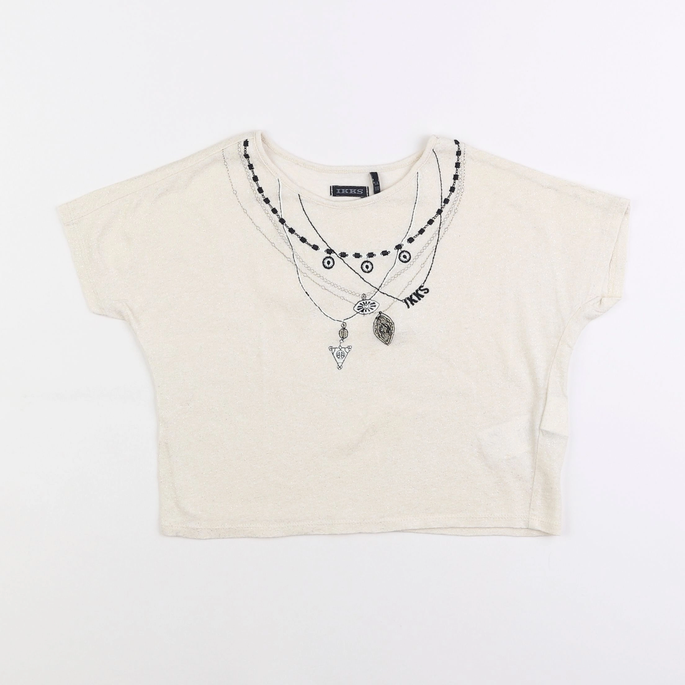 IKKS - tee-shirt beige, or - 5 ans