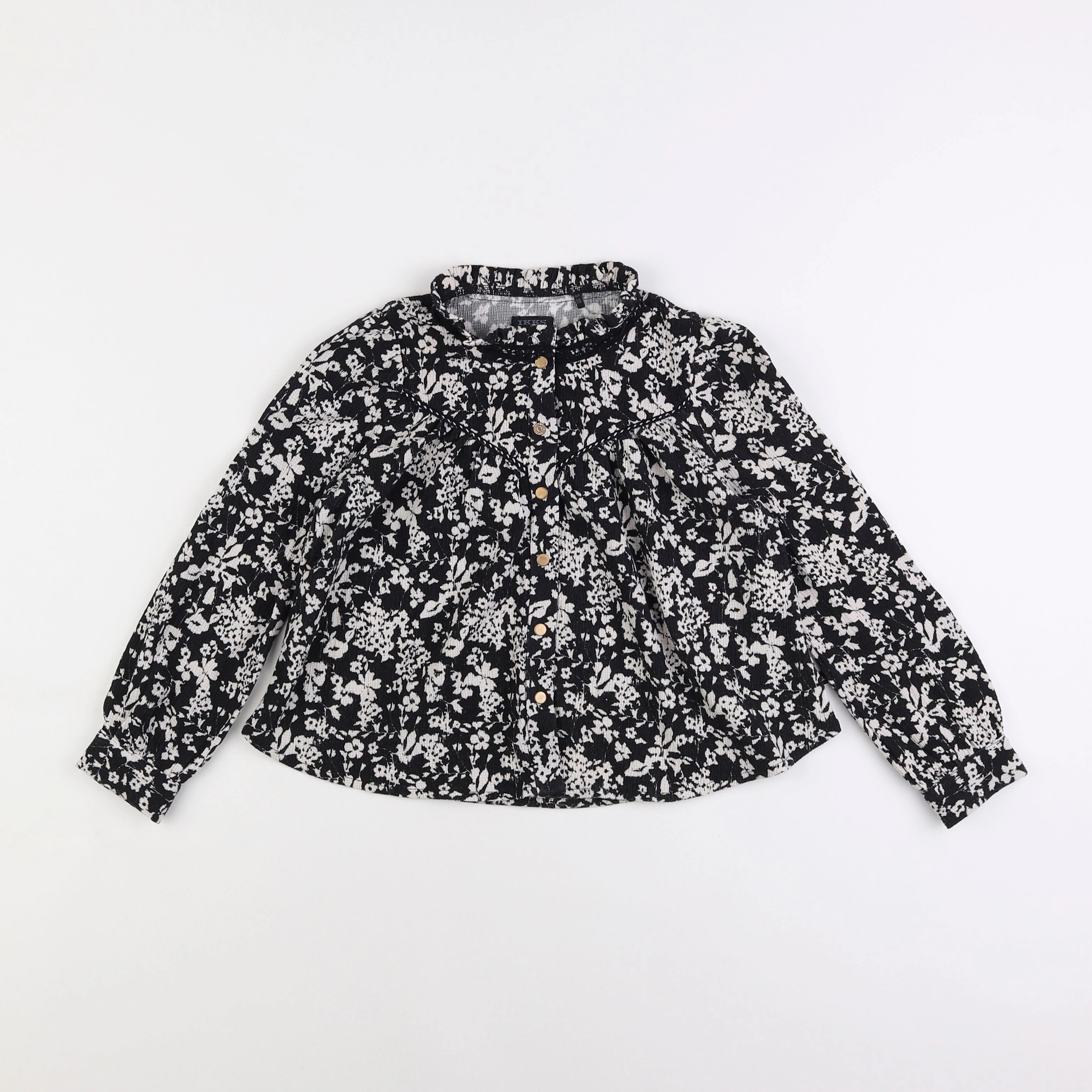 IKKS - blouse beige, noir - 6 ans
