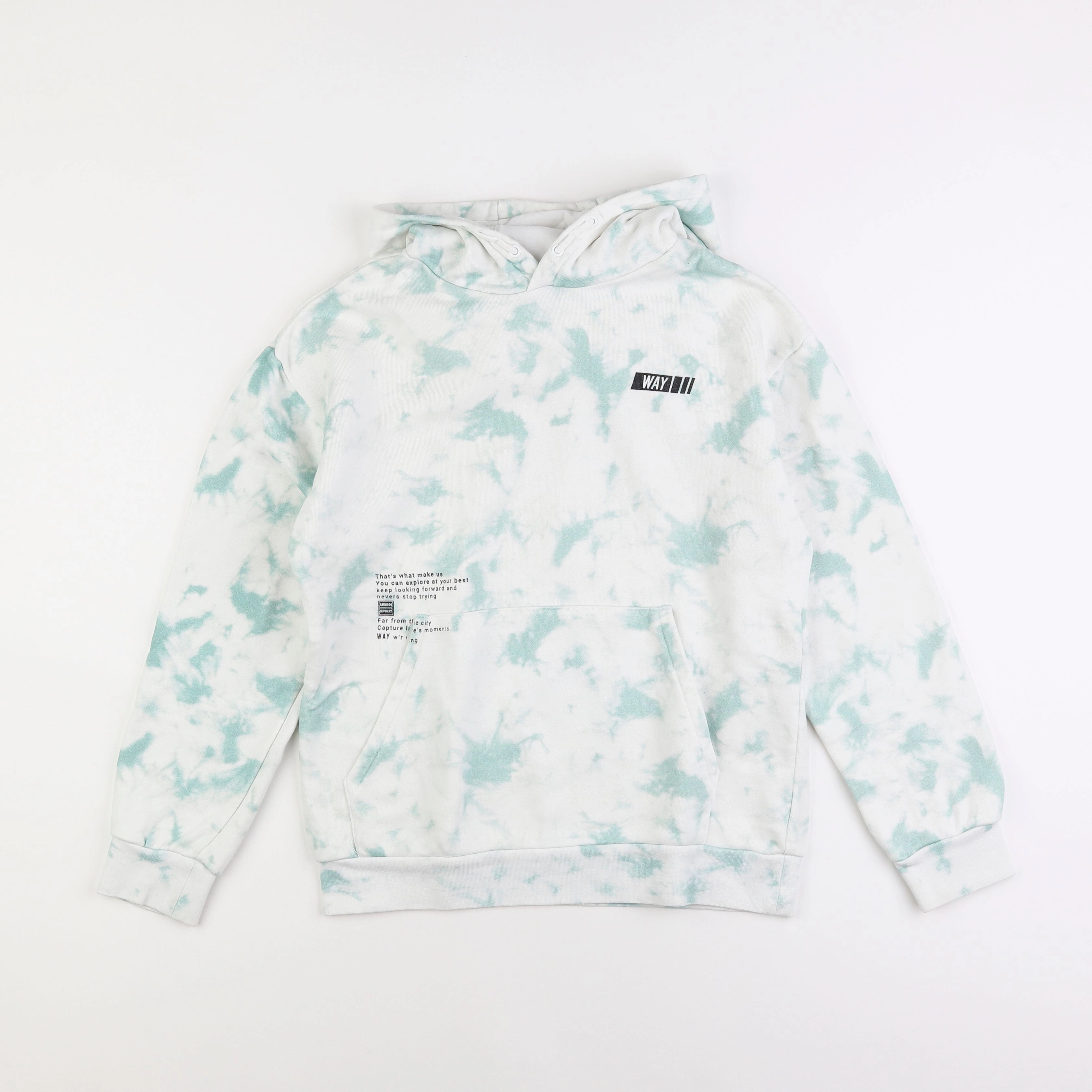 IKKS - sweat blanc, vert - 12 ans