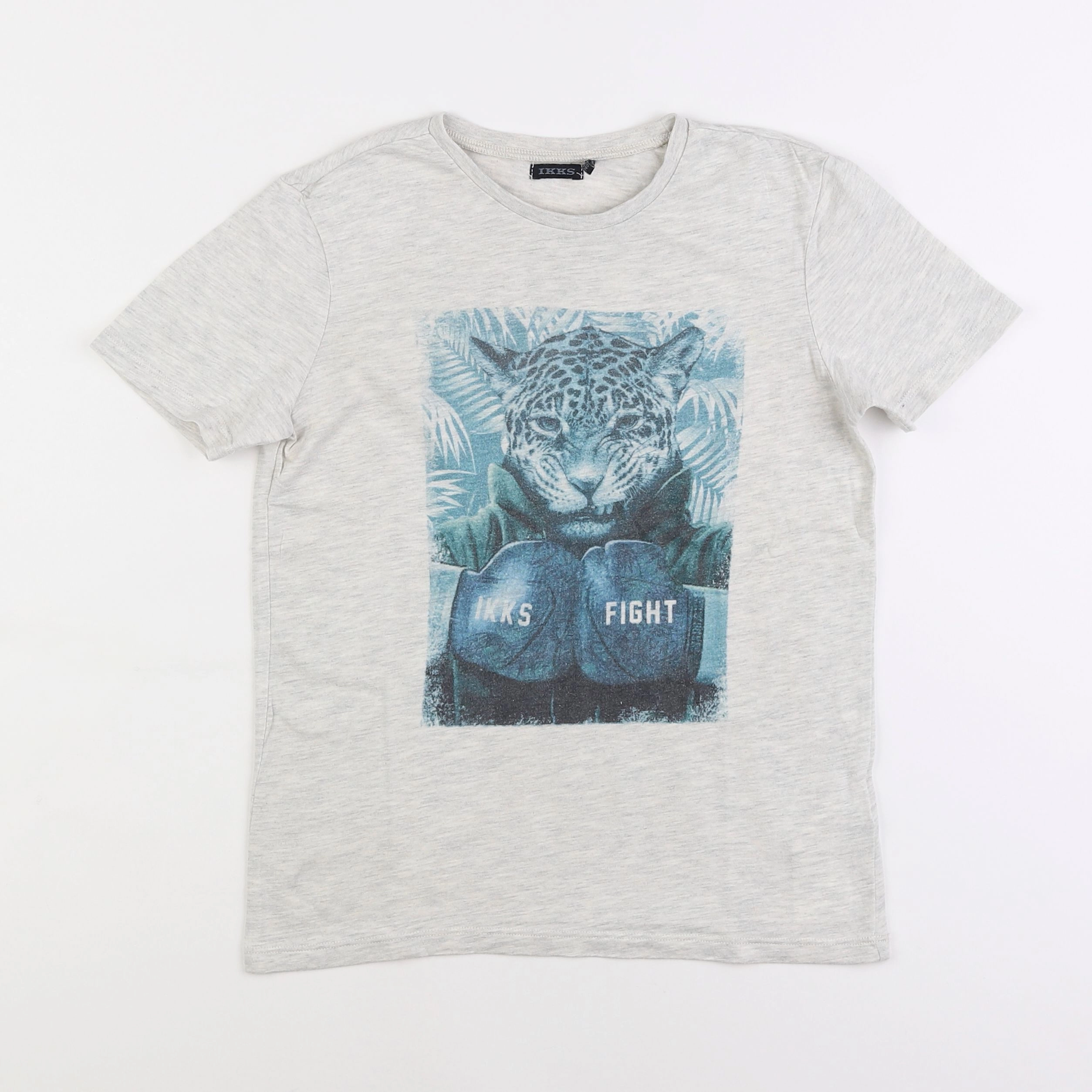 IKKS - tee-shirt gris - 10 ans