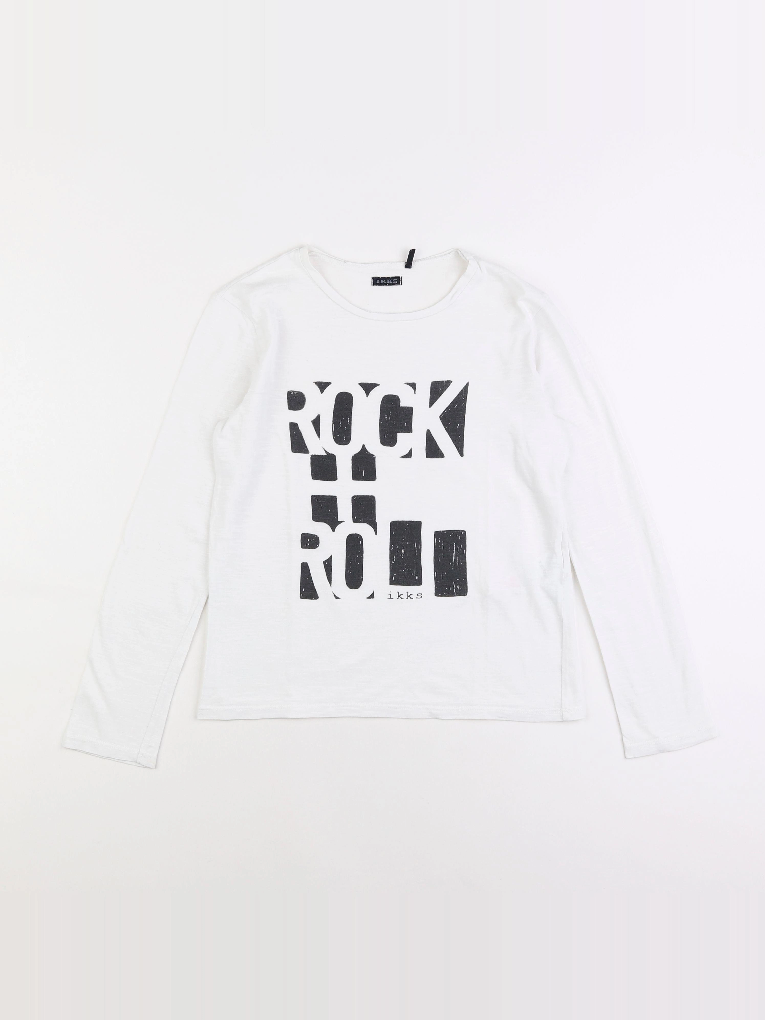 IKKS - tee-shirt blanc - 10 ans