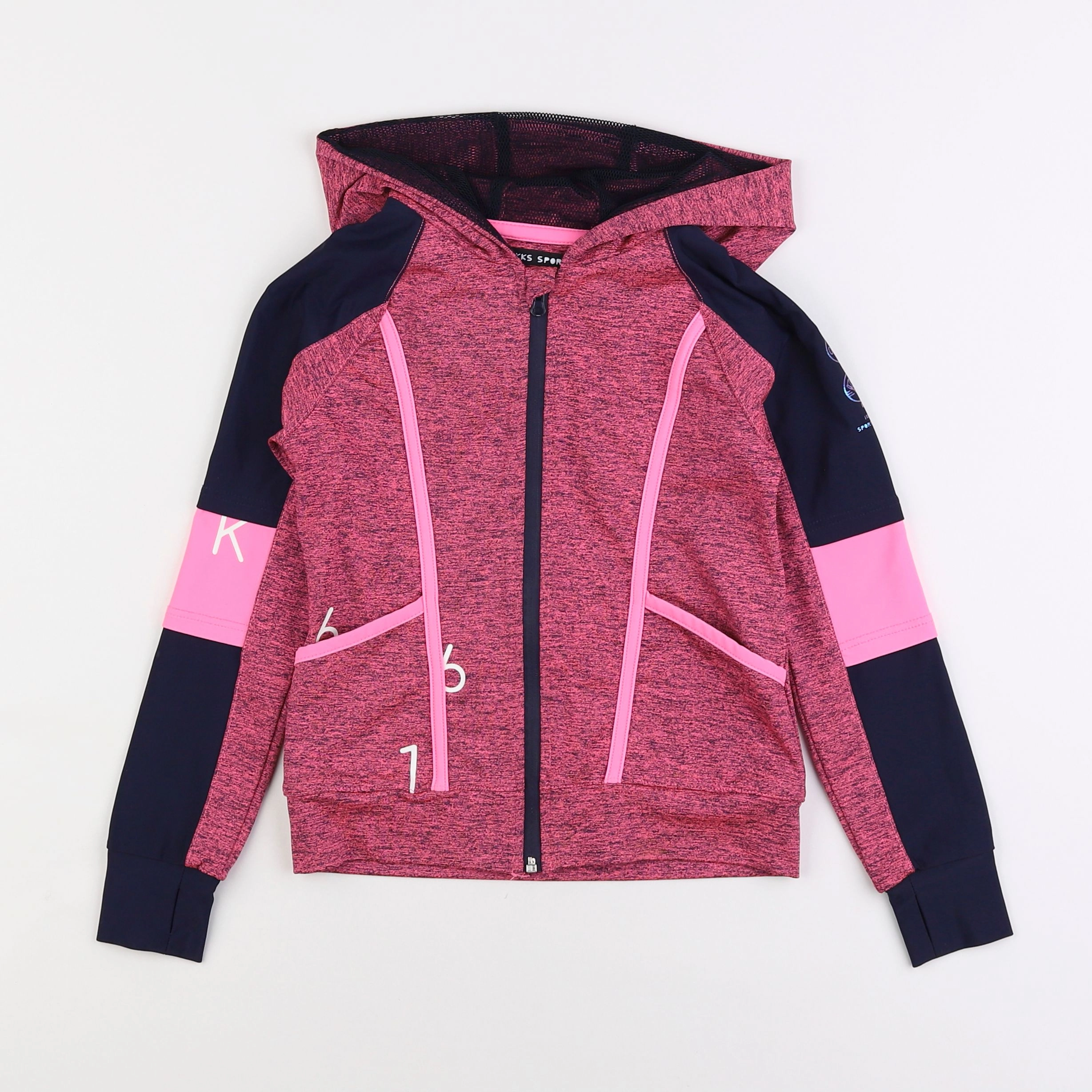 IKKS - sweat rose - 6 ans