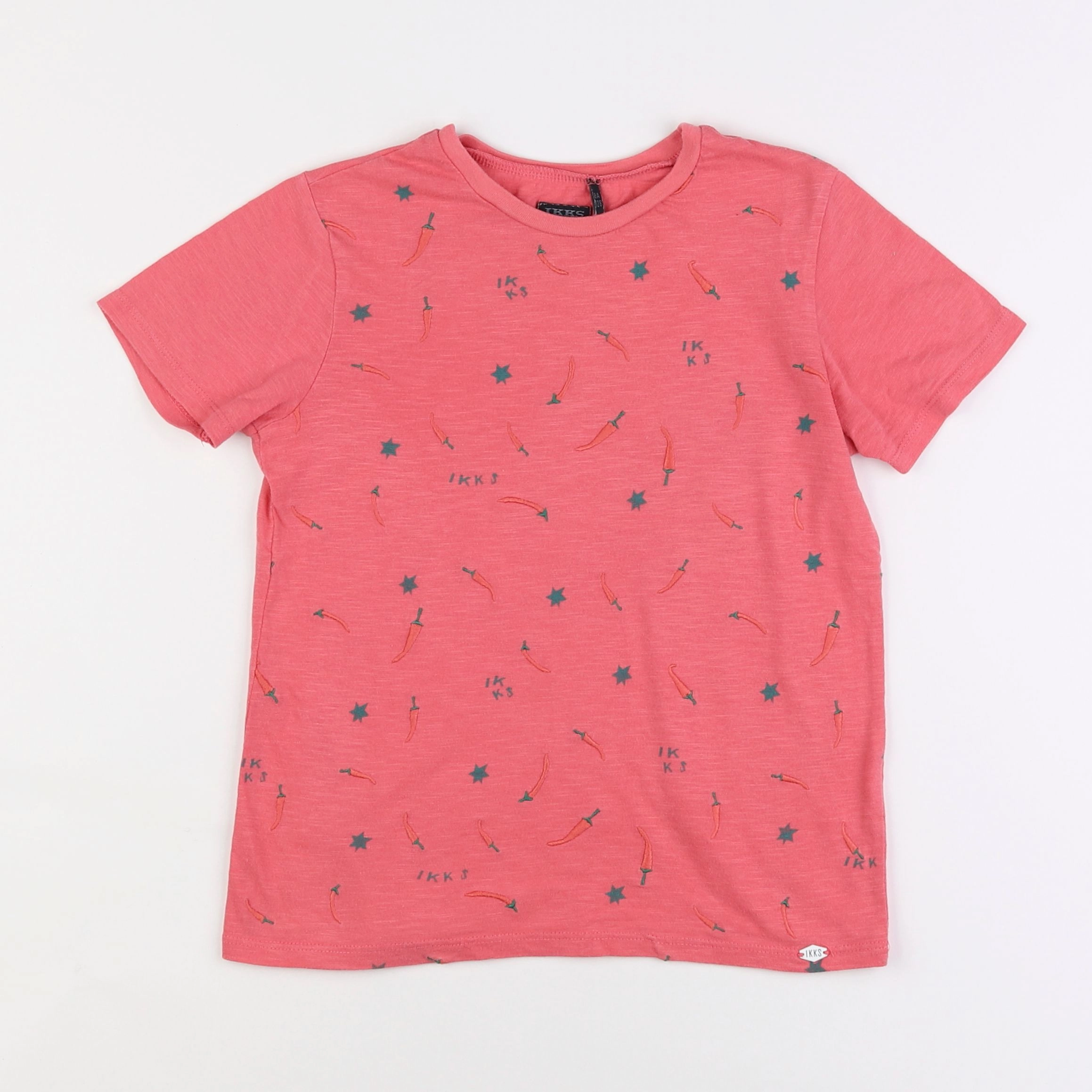 IKKS - tee-shirt rose - 8 ans