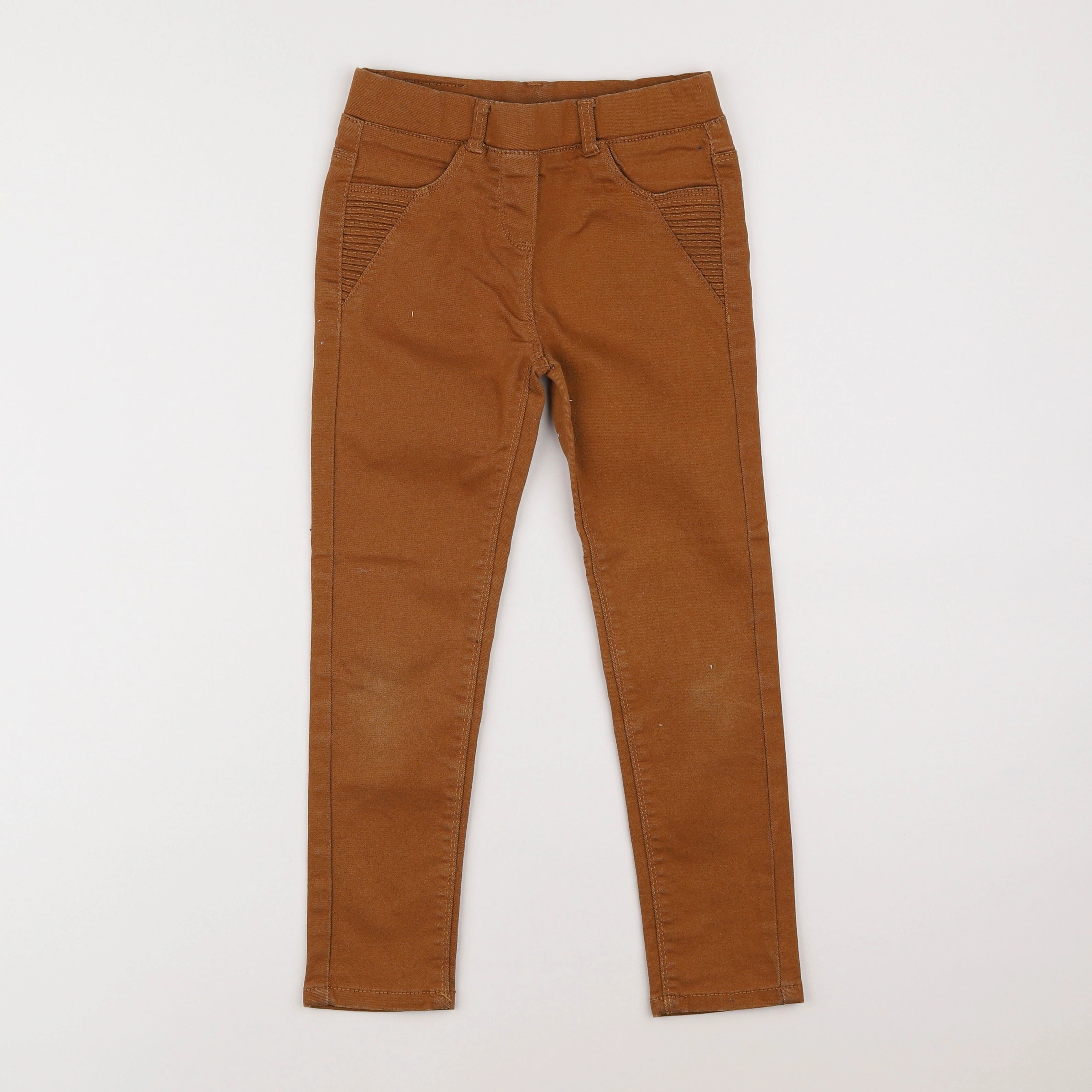 Vertbaudet - jegging marron - 7 ans