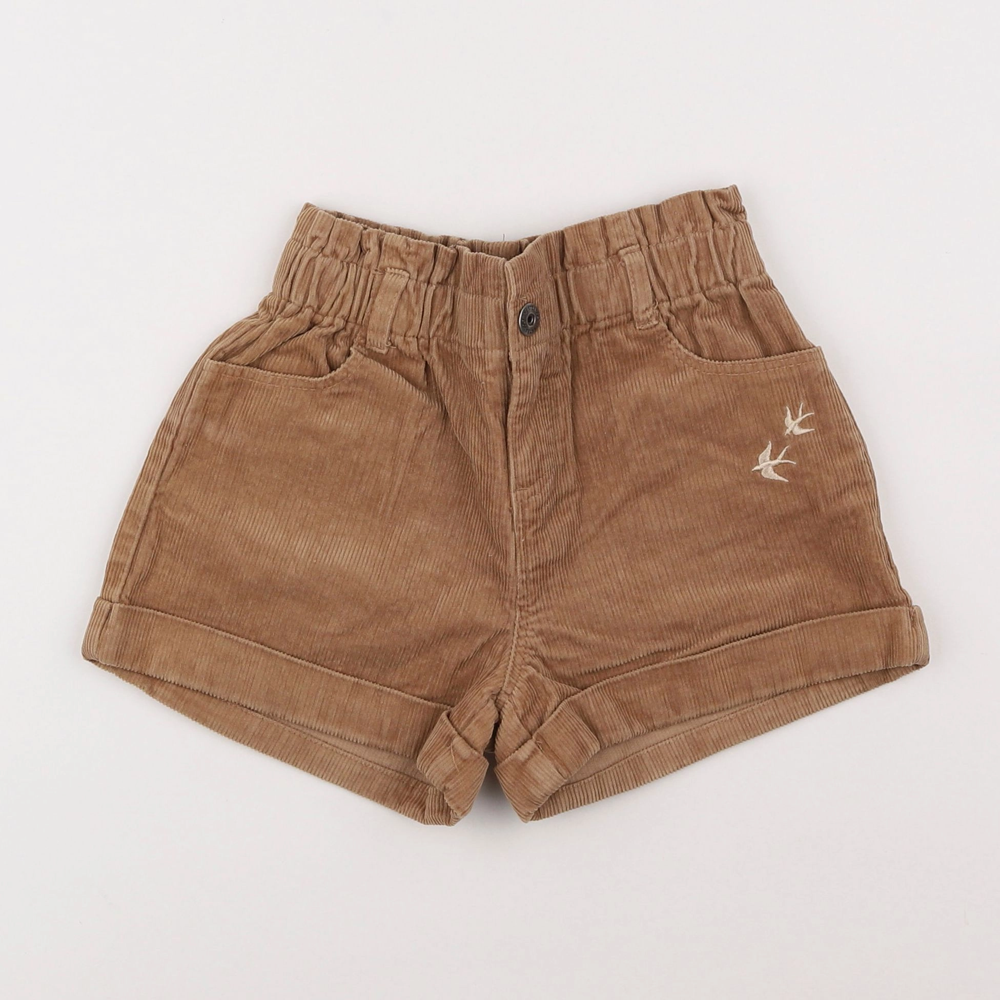 Vertbaudet - short marron - 7 ans