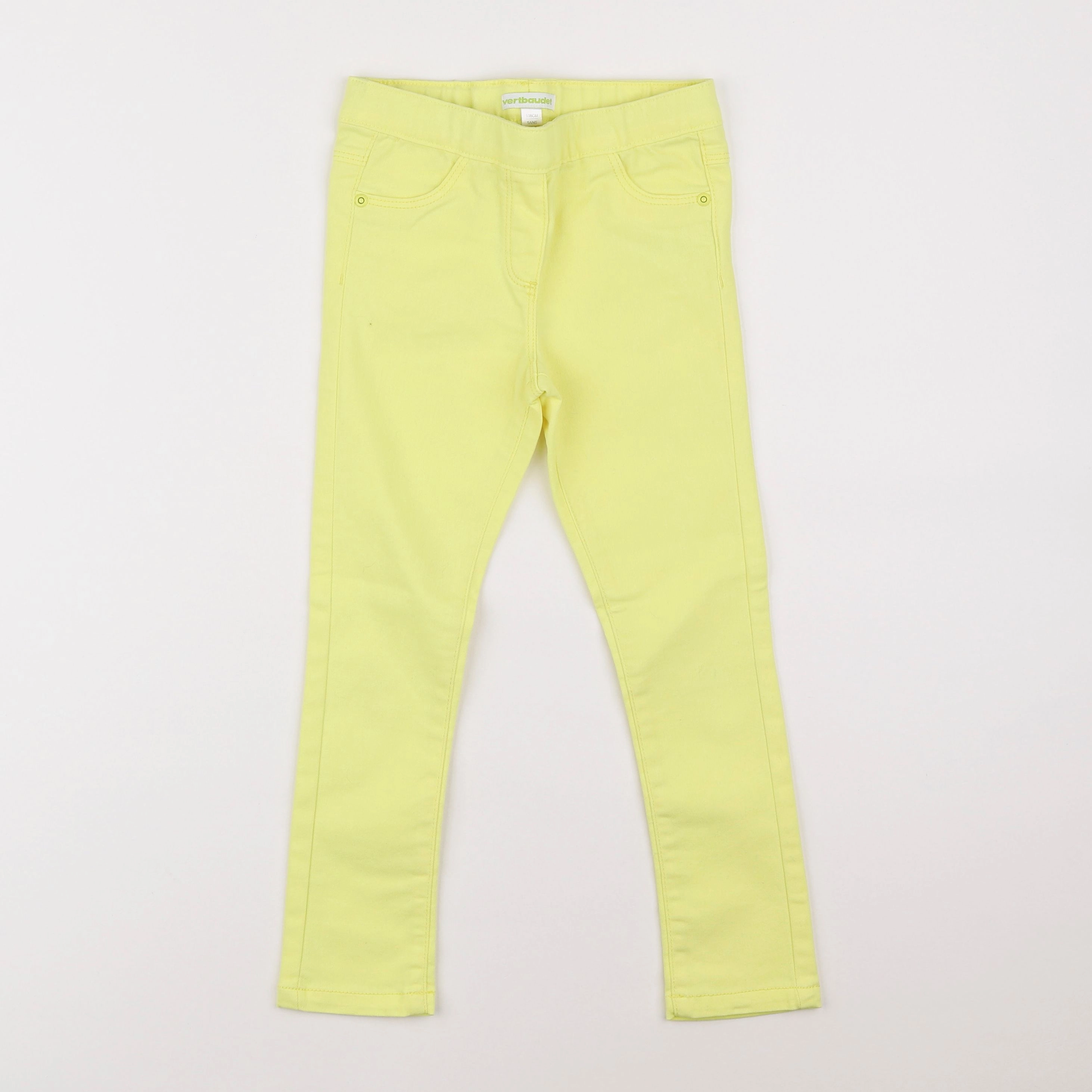 Vertbaudet - jegging jaune - 5 ans