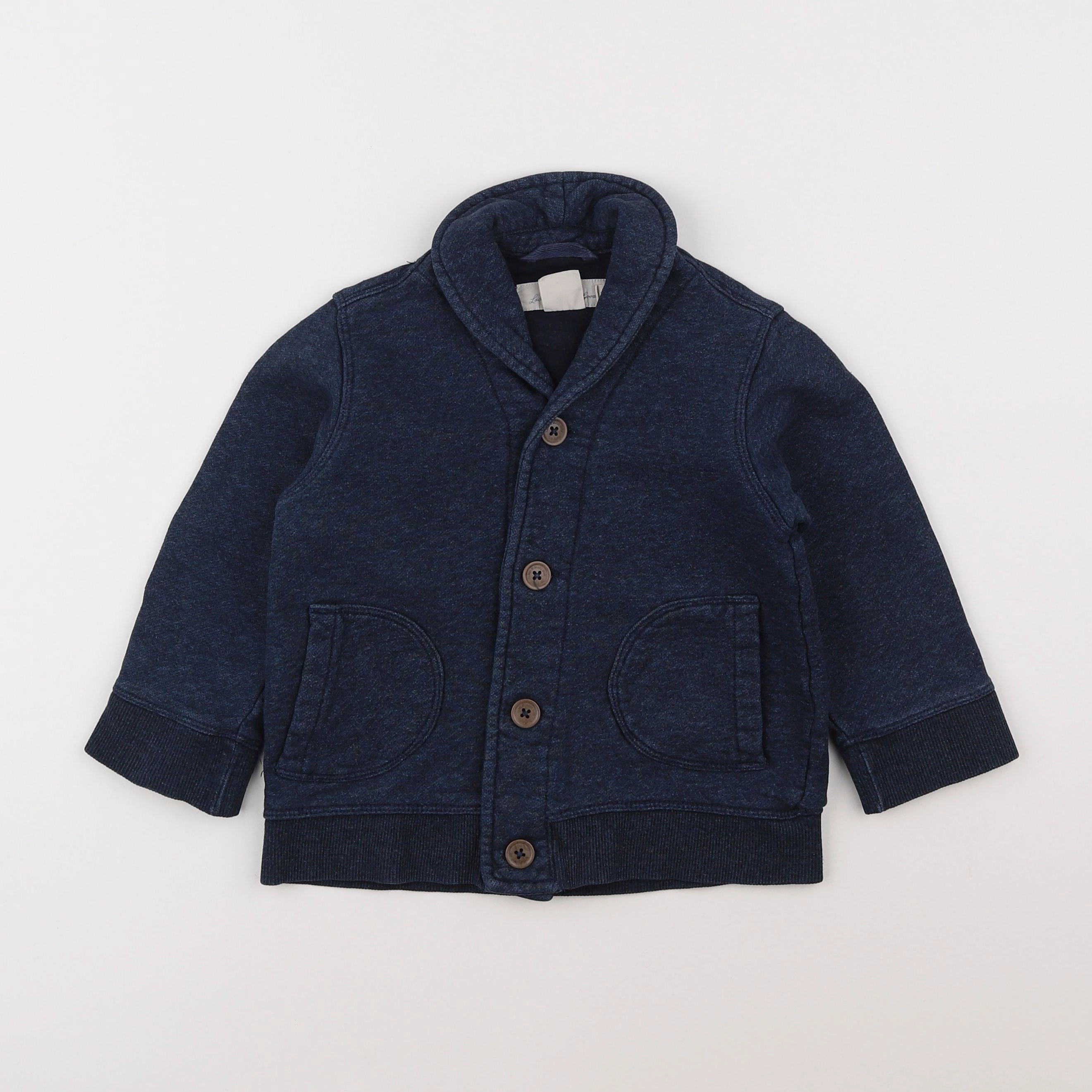 H&M - veste bleu - 2/4 ans