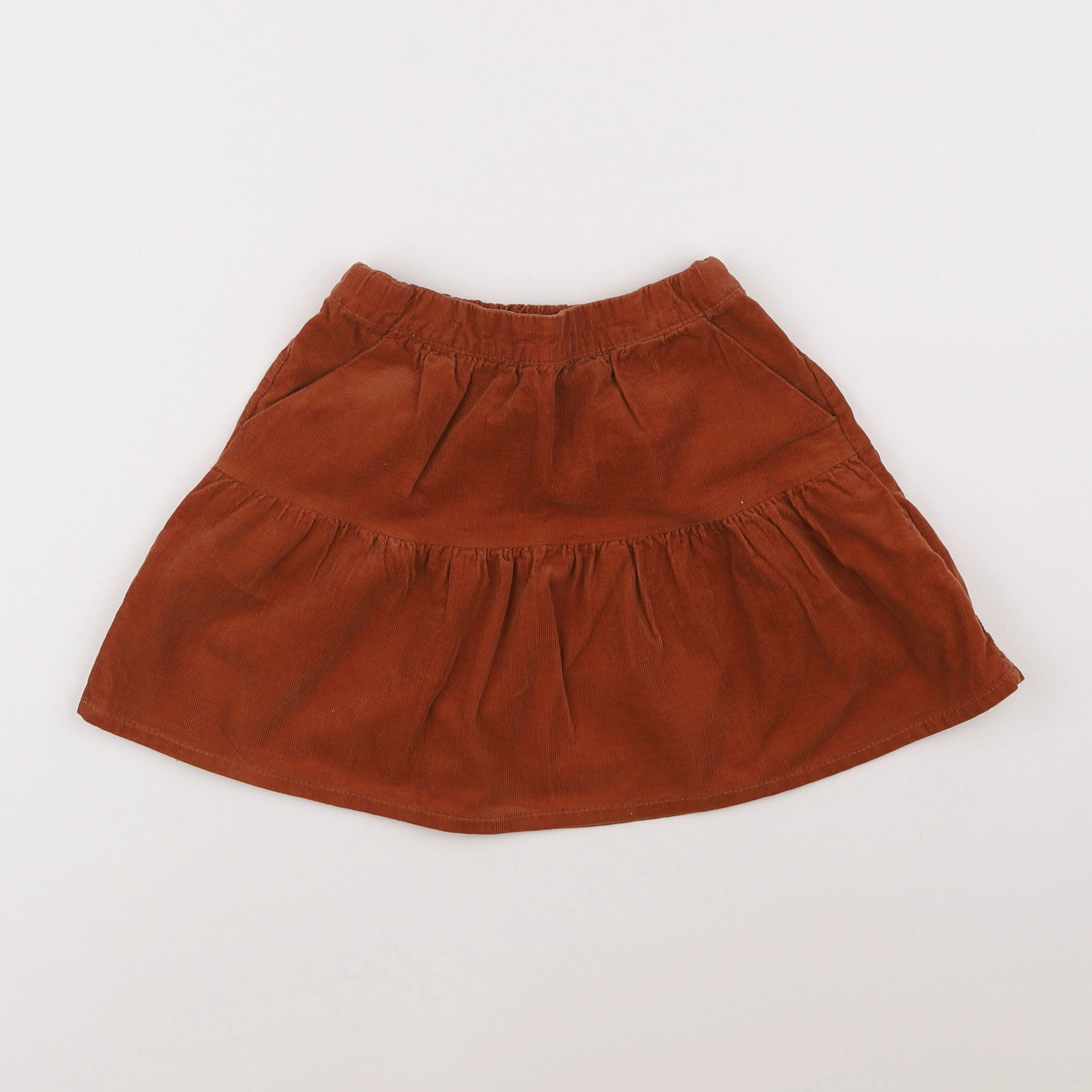 Vertbaudet - jupe marron - 7 ans