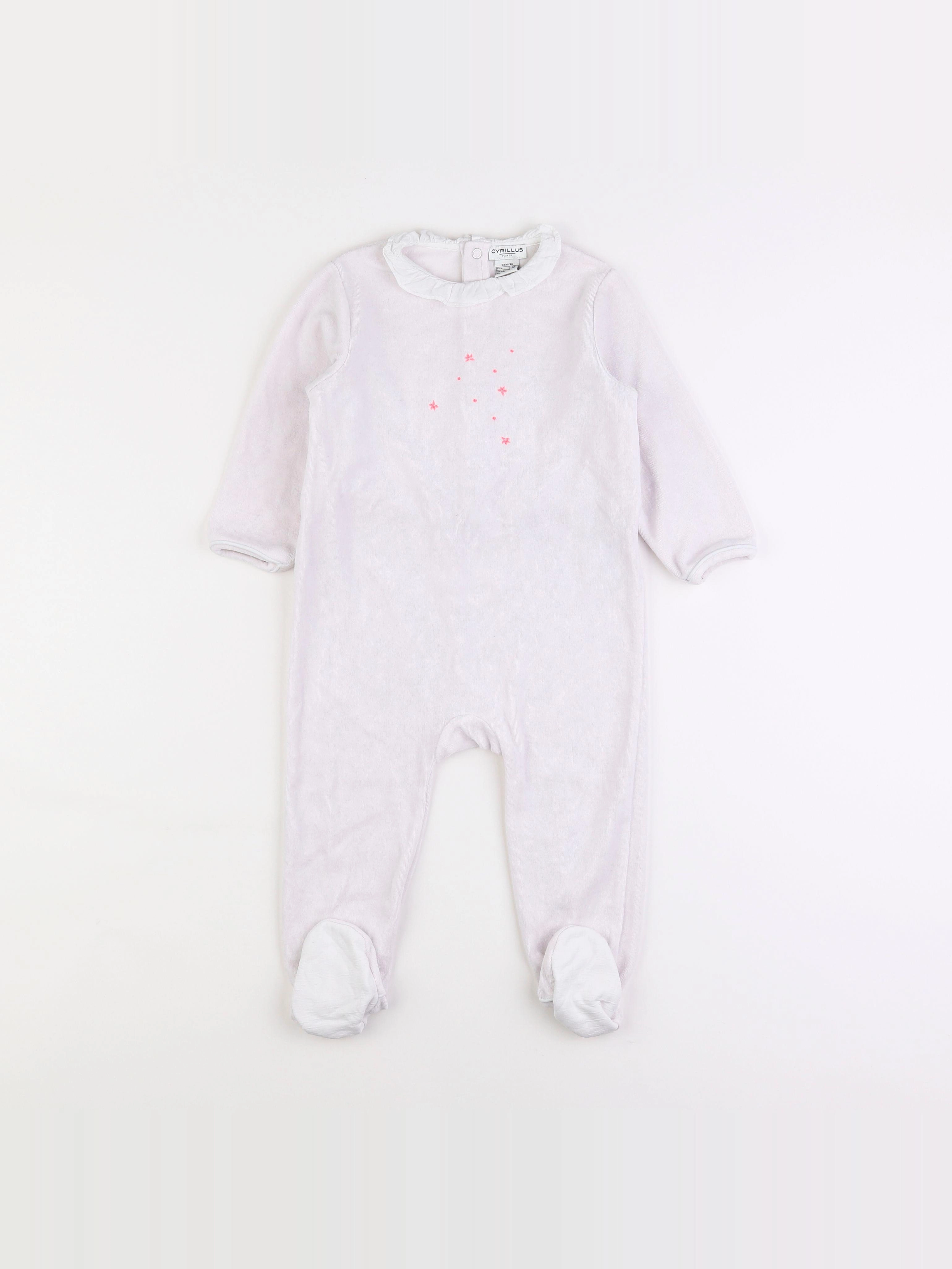 Cyrillus - pyjama velours rose - 2 ans