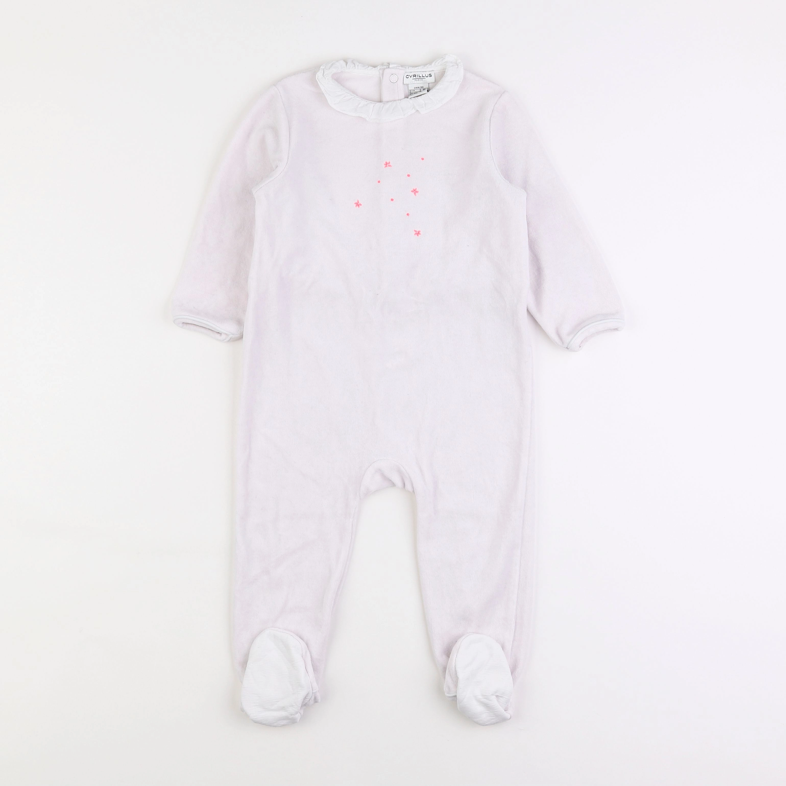 Cyrillus - pyjama velours rose - 2 ans