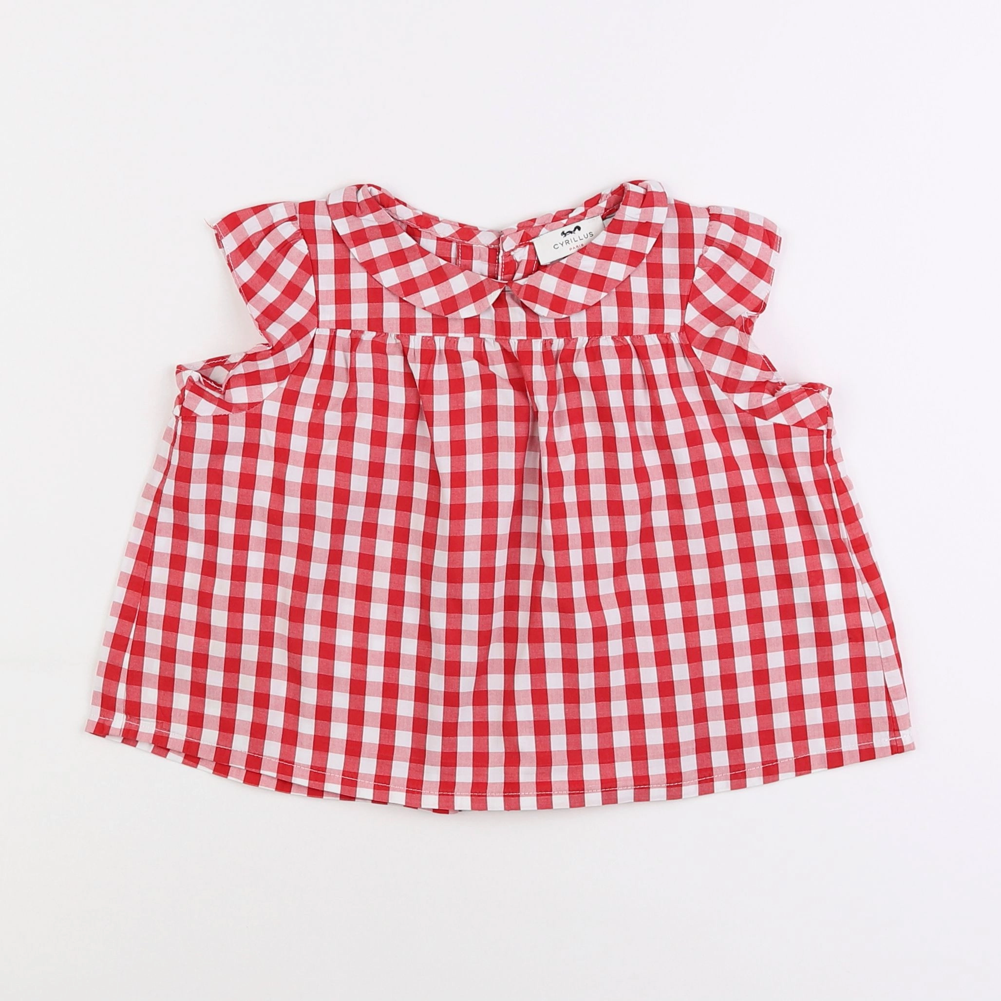 Cyrillus - blouse rouge - 3 ans