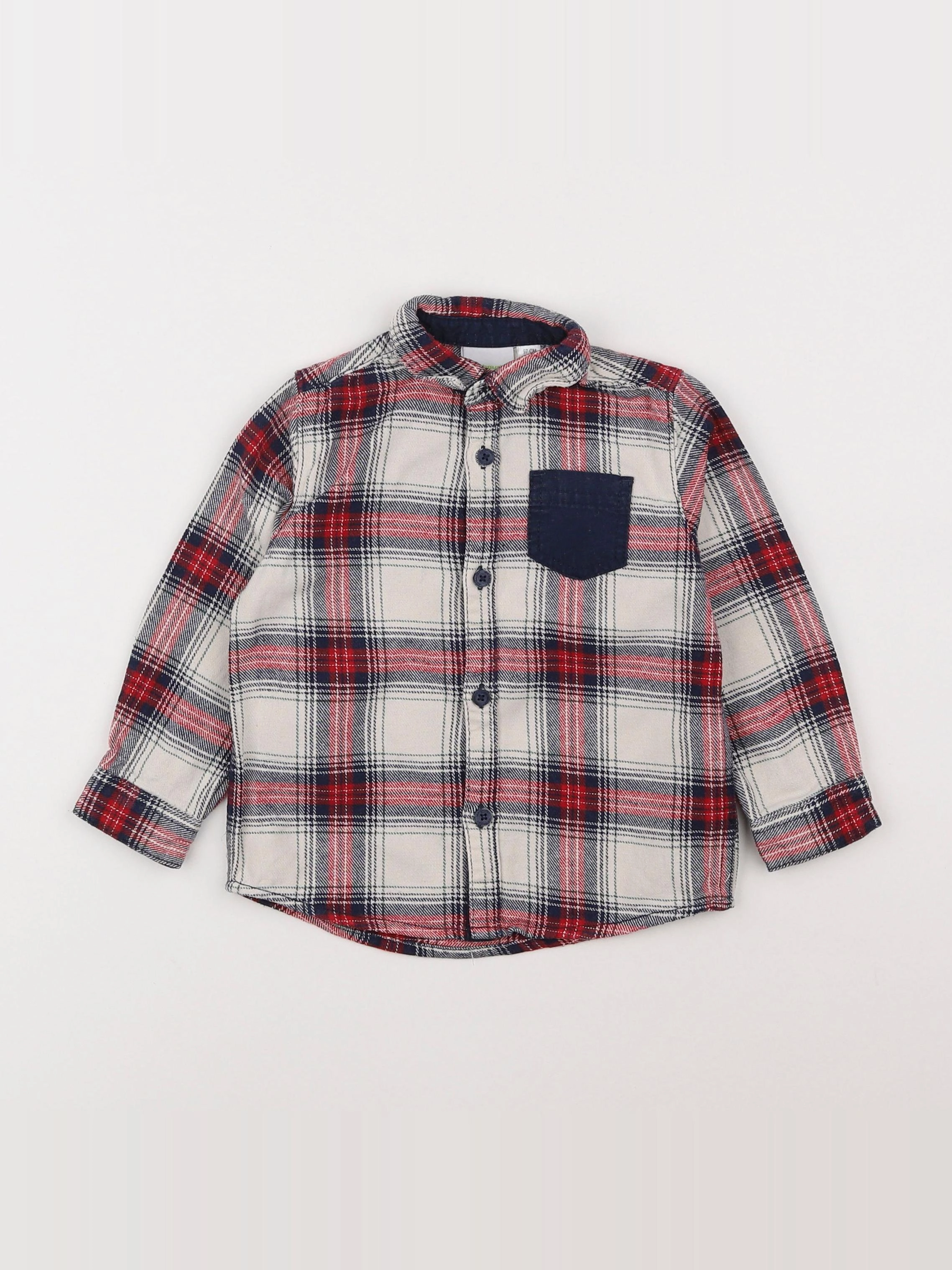 Vertbaudet - chemise blanc - 3 ans