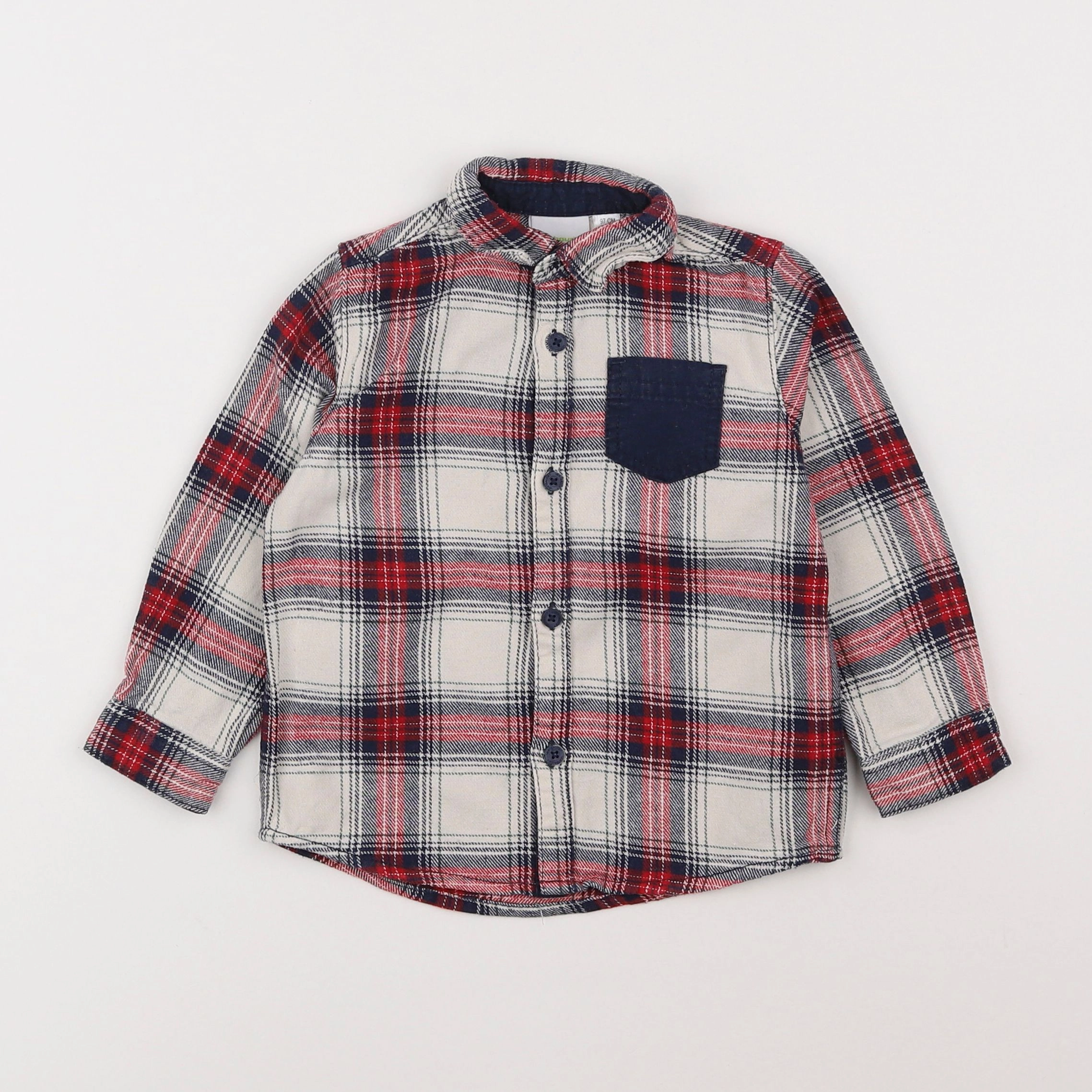 Vertbaudet - chemise blanc - 3 ans