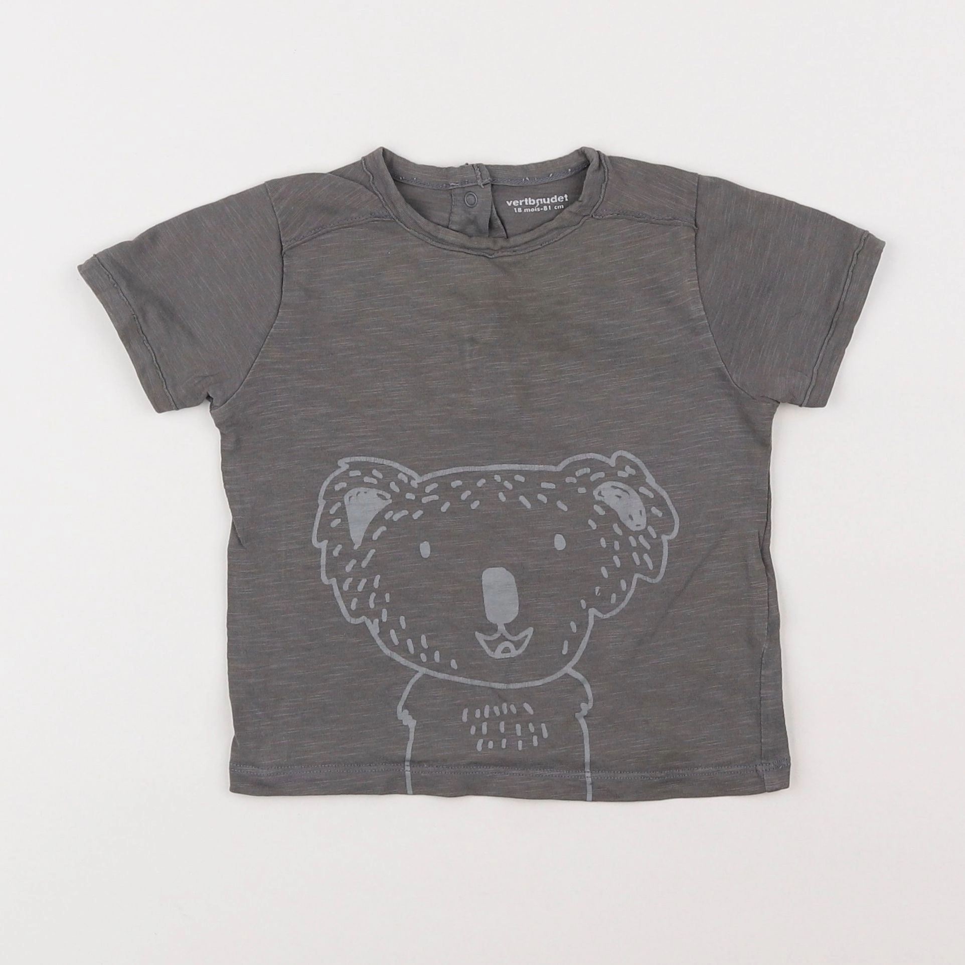 Vertbaudet - tee-shirt gris - 18 mois