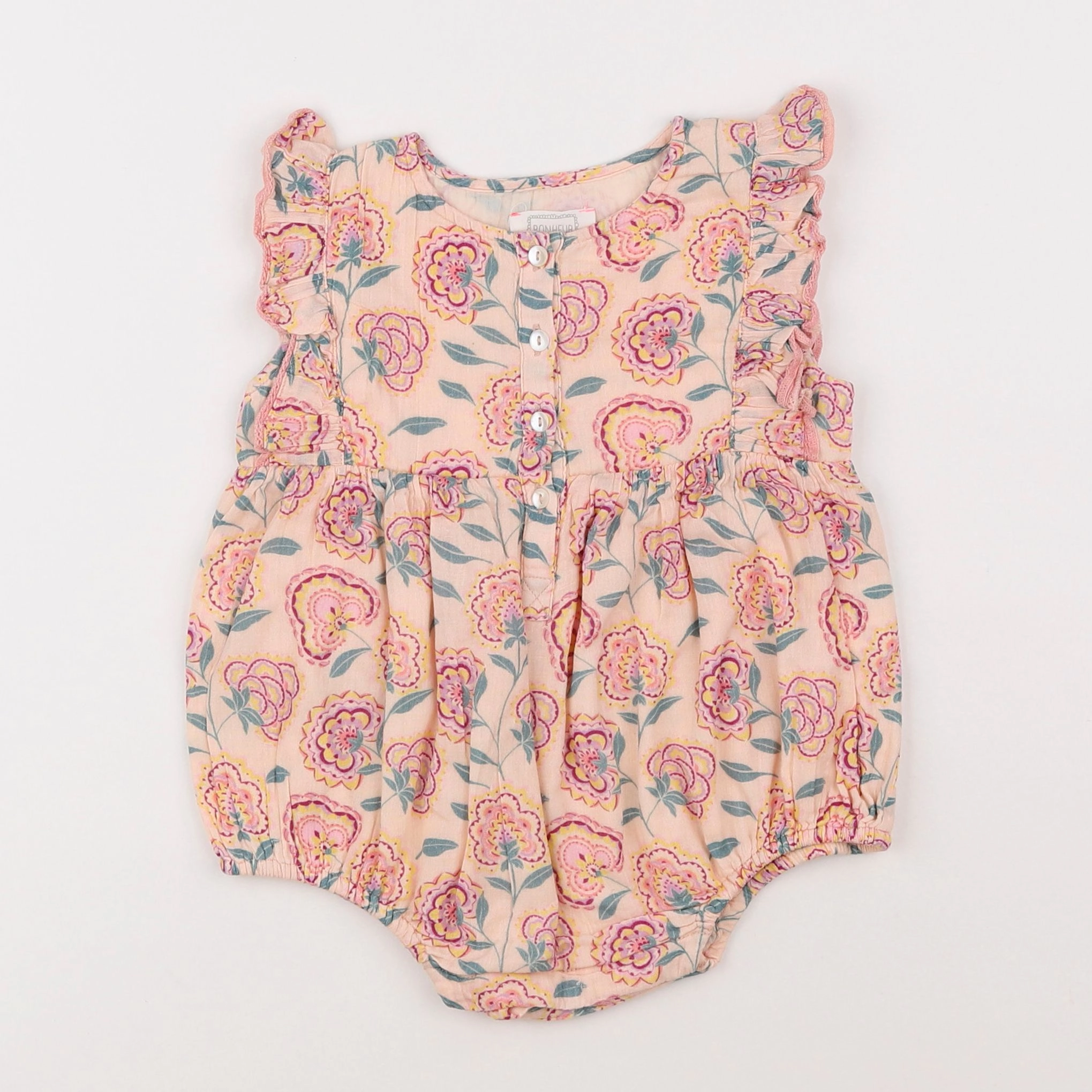 Bonheur du jour - combinaison rose - 2 ans