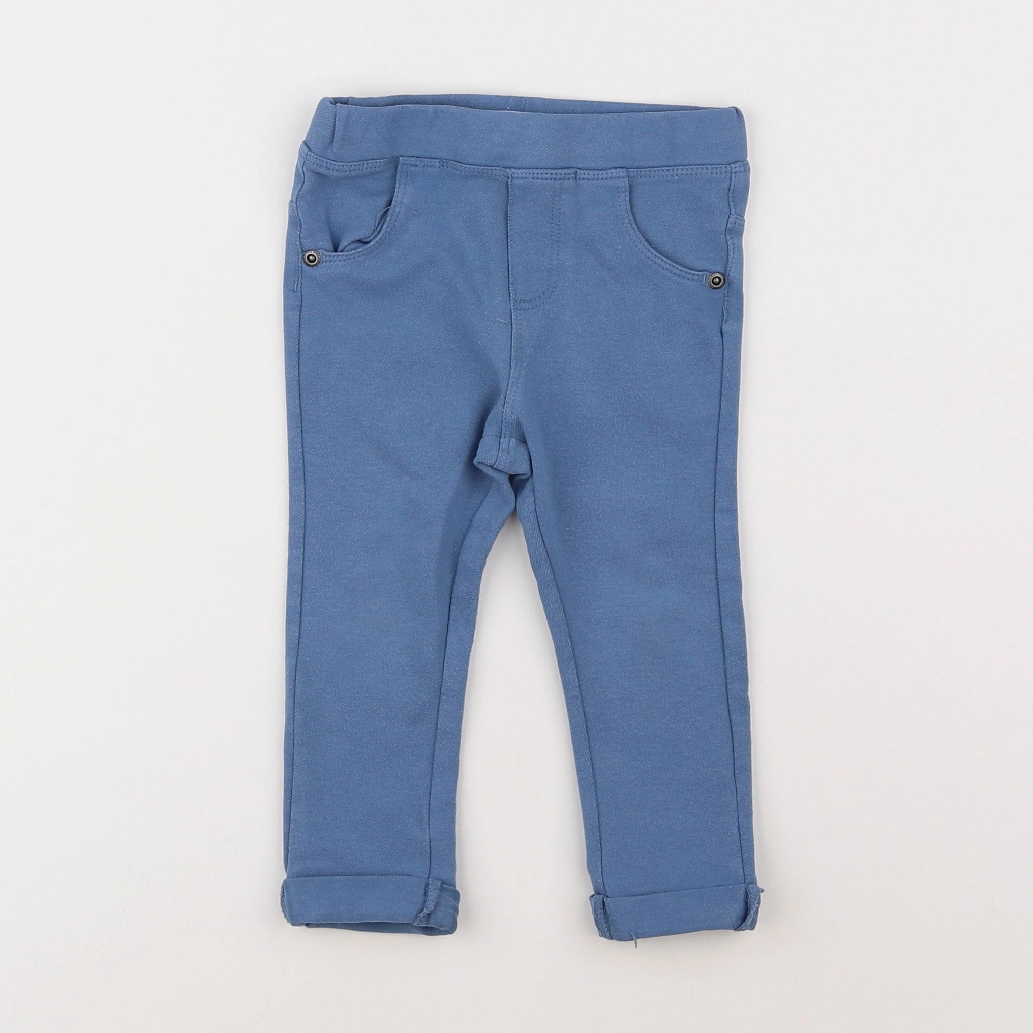 Vertbaudet - jegging bleu - 18 mois