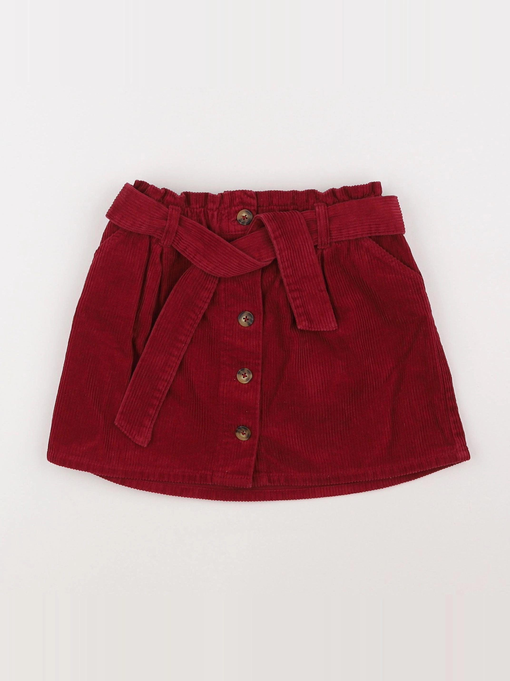 Vertbaudet - jupe rouge - 9 ans