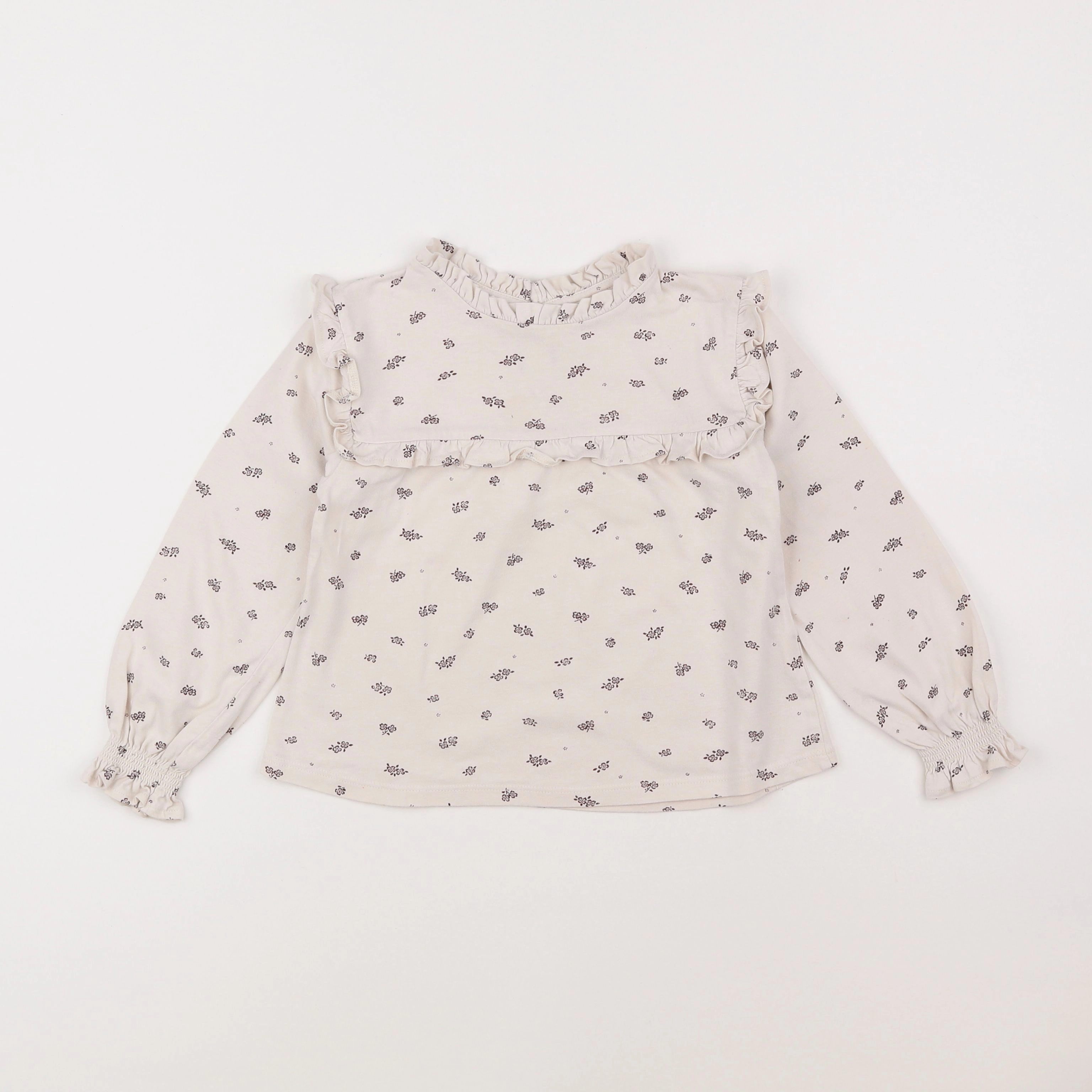 Vertbaudet - tee-shirt beige - 6 ans
