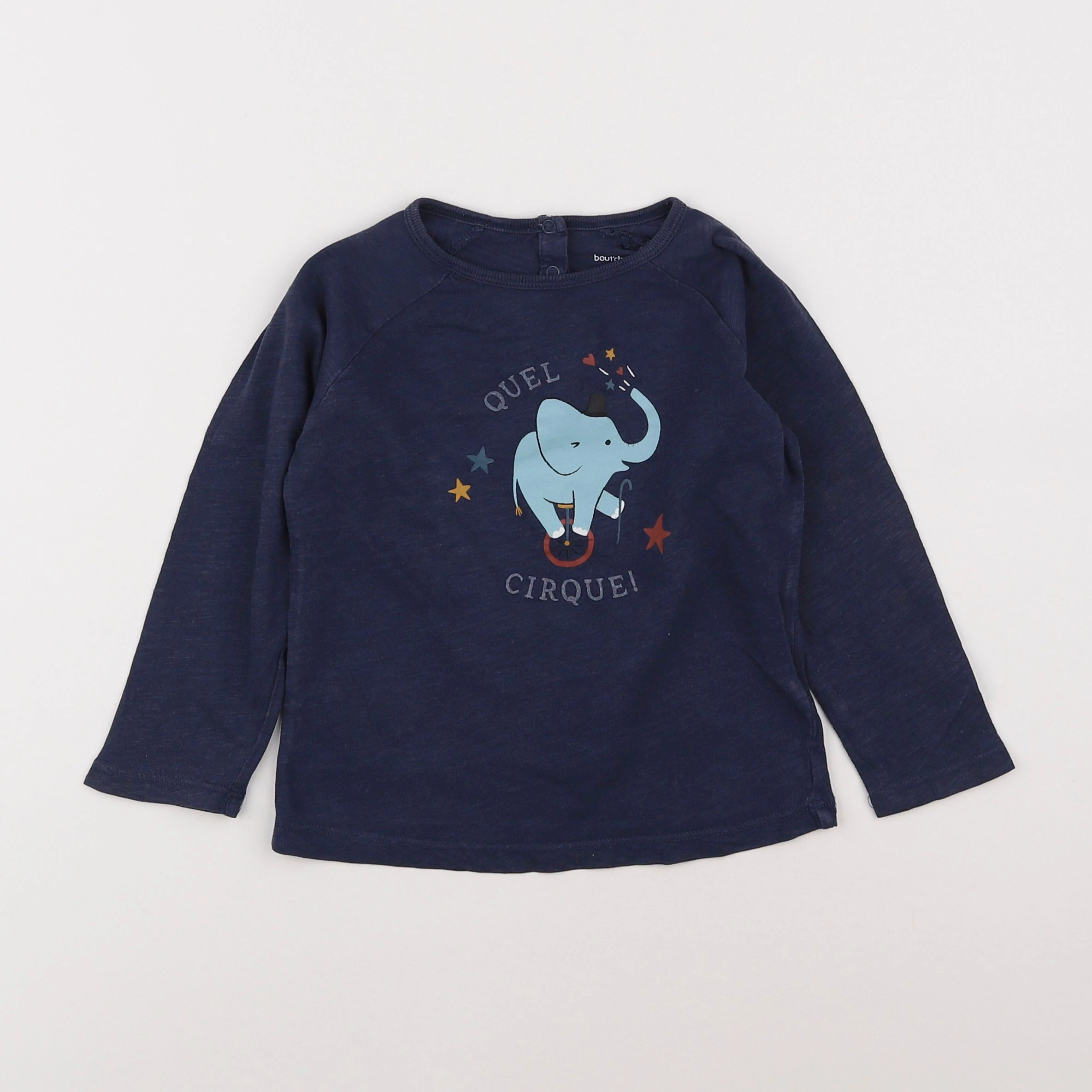 Boutchou - tee-shirt bleu - 3 ans