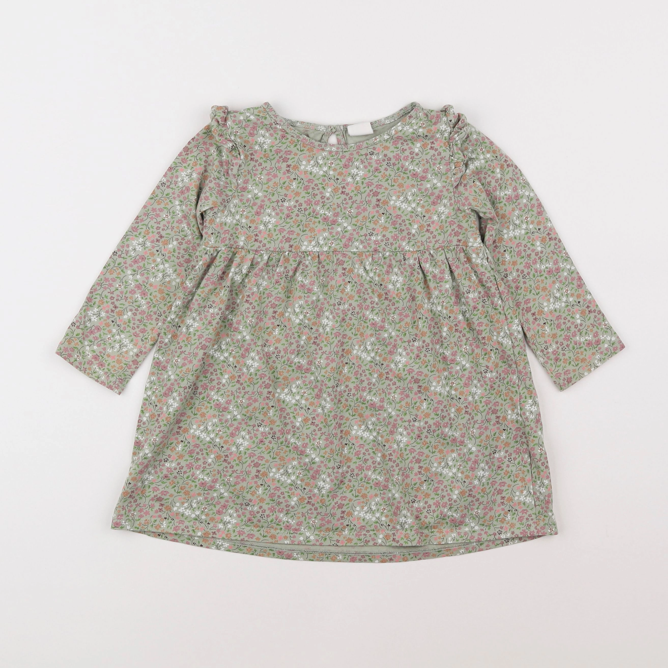 H&M - robe vert - 18 mois à 2 ans