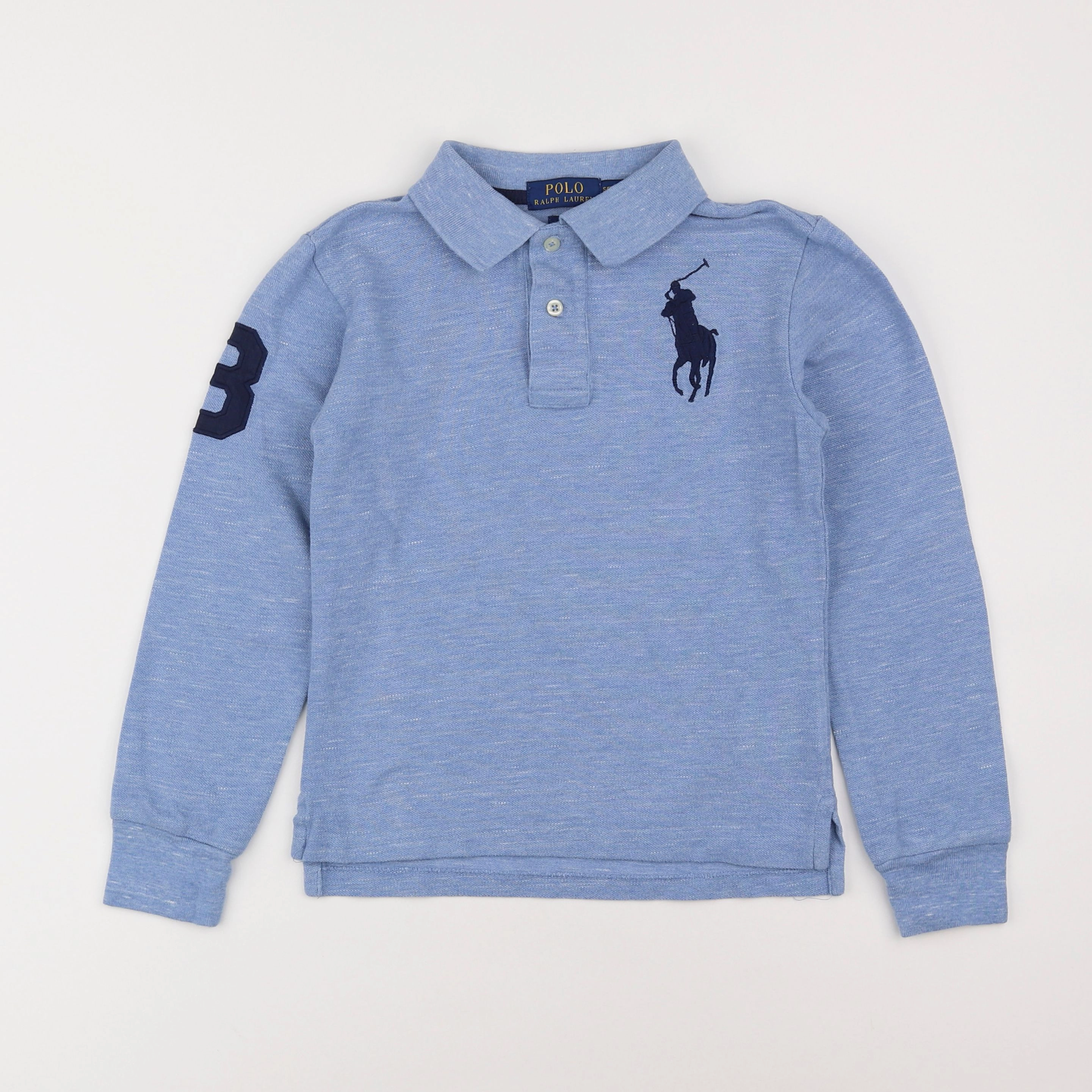 Ralph Lauren - polo bleu - 8 ans