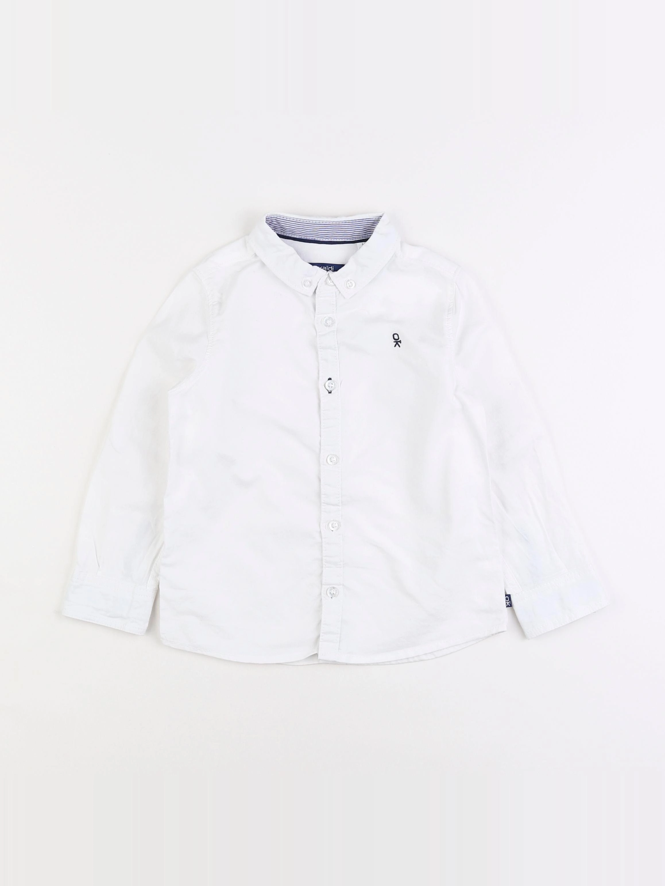 Okaidi - chemise blanc - 3 ans