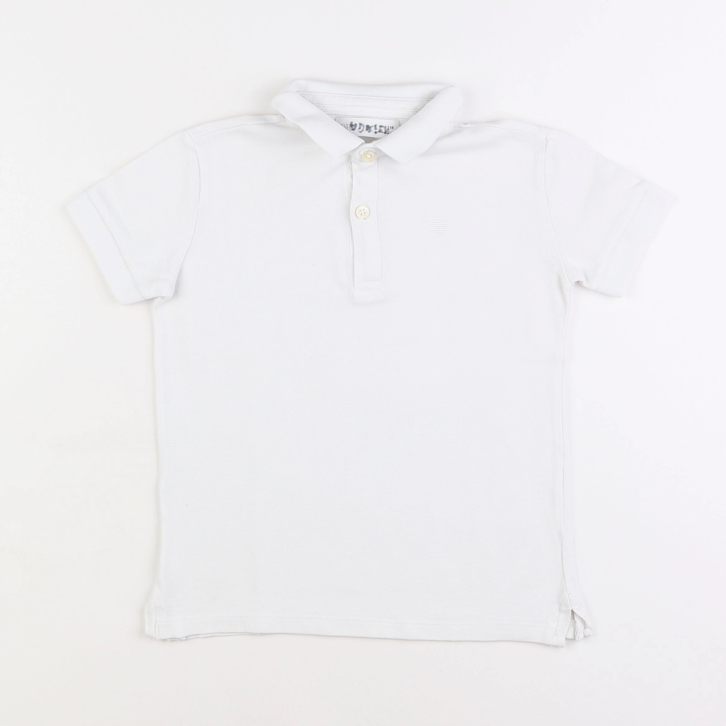 Zara - polo blanc - 6 ans