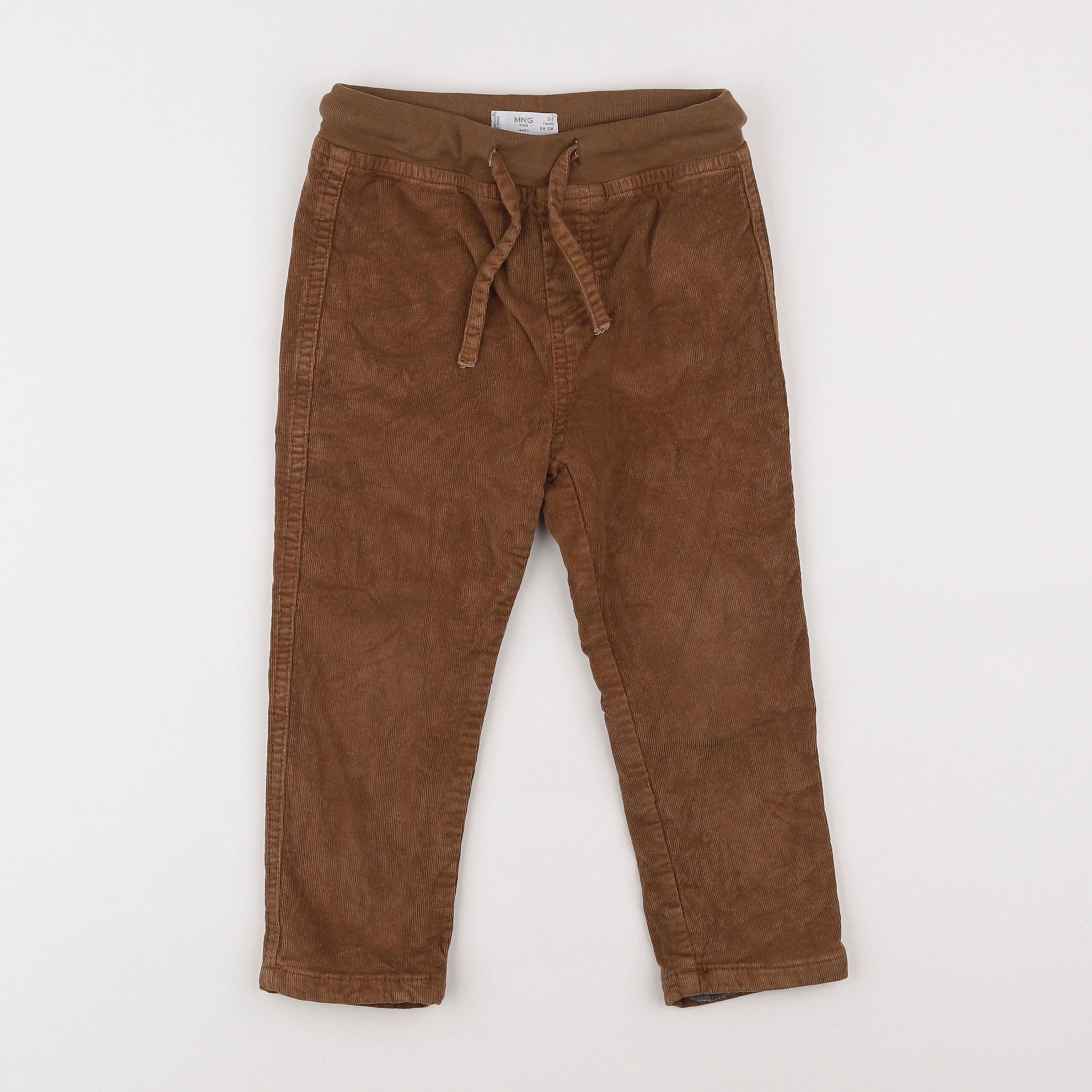 Mango - pantalon doublé marron - 2/3 ans