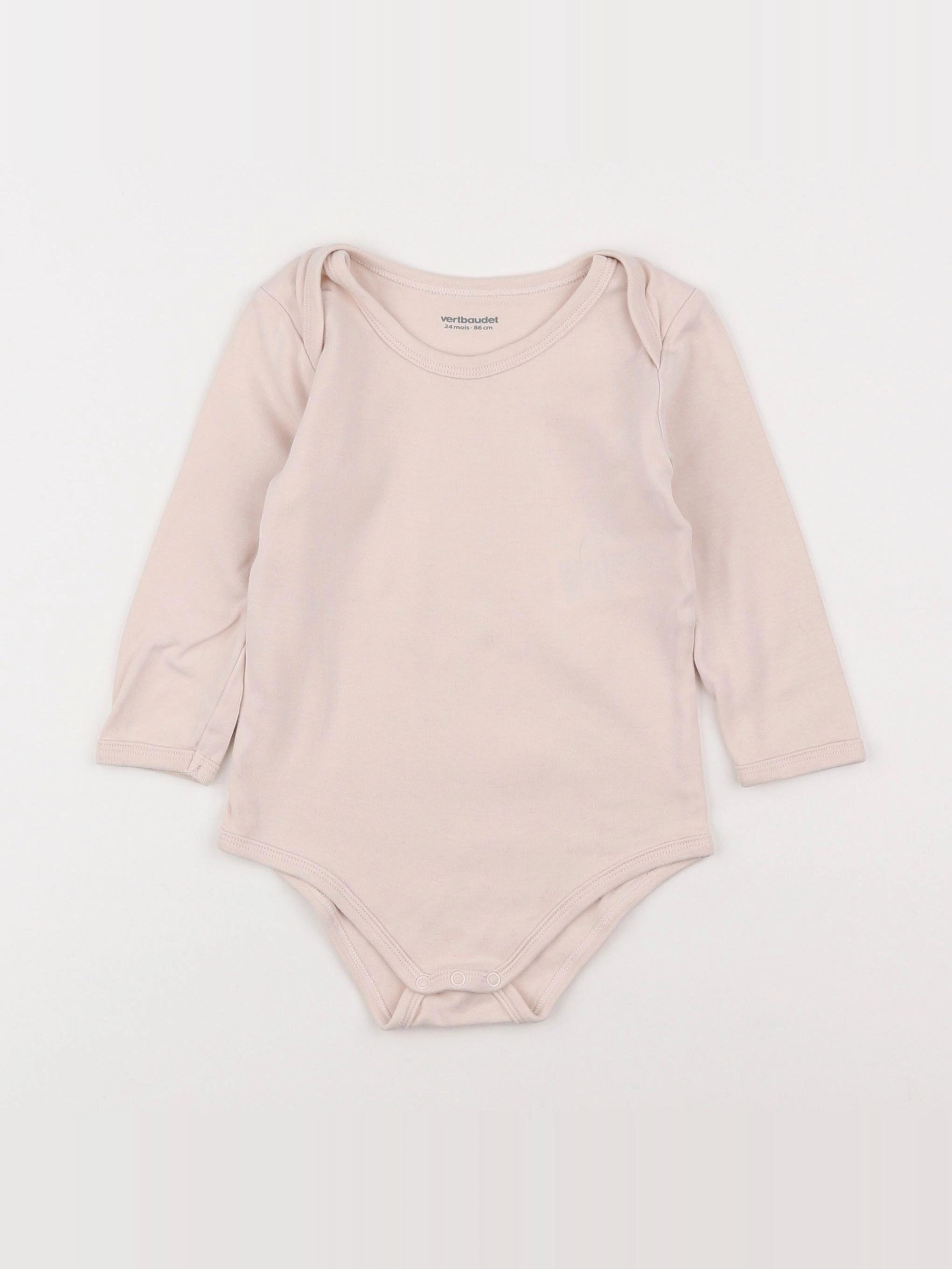 Vertbaudet - body rose - 2 ans