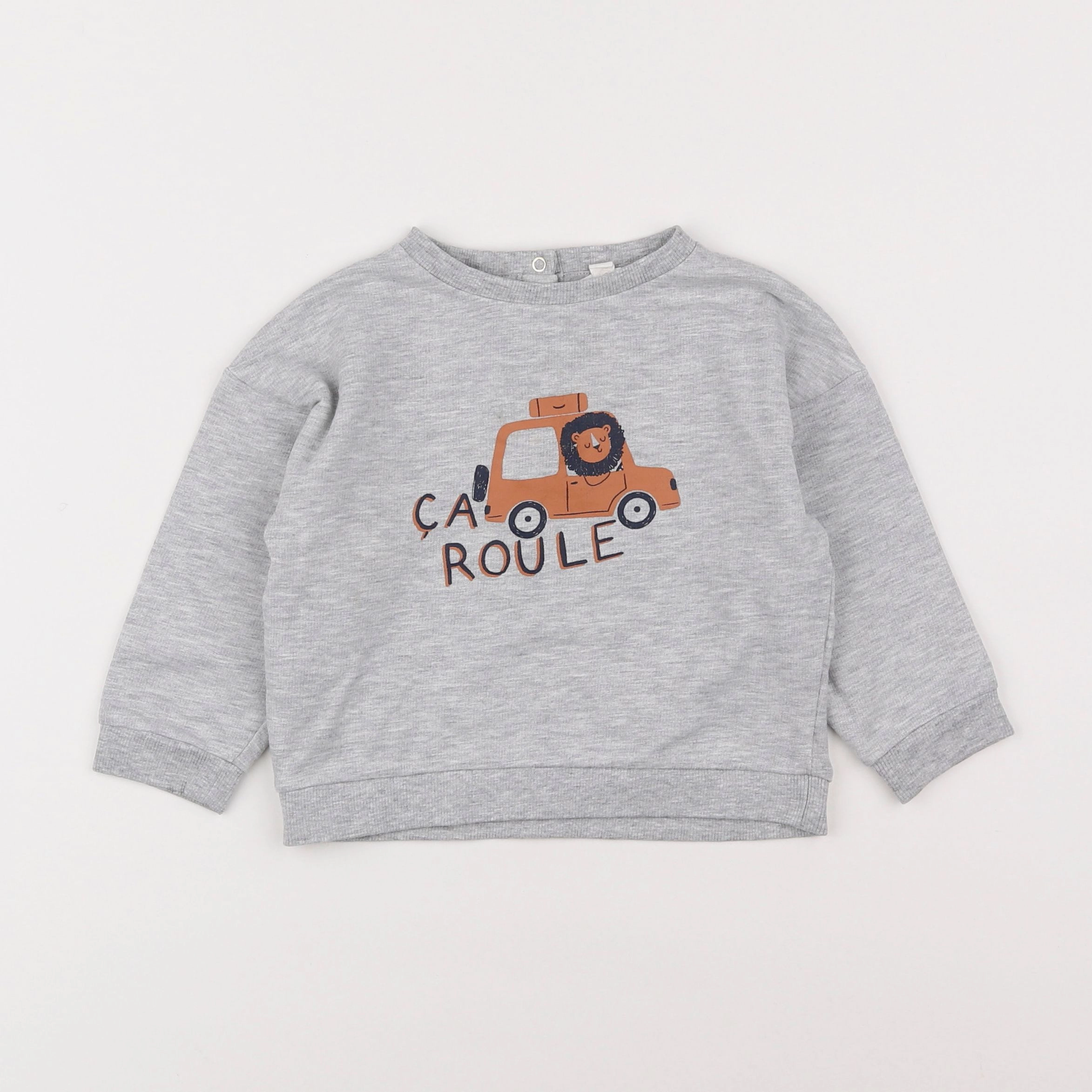 Vertbaudet - sweat gris - 2 ans