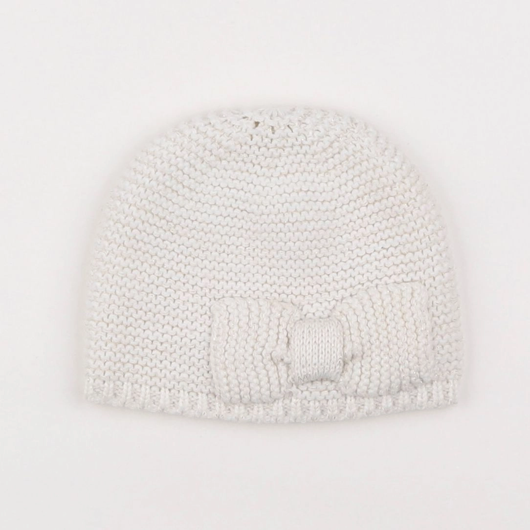 Vertbaudet - bonnet blanc - 2/3 ans