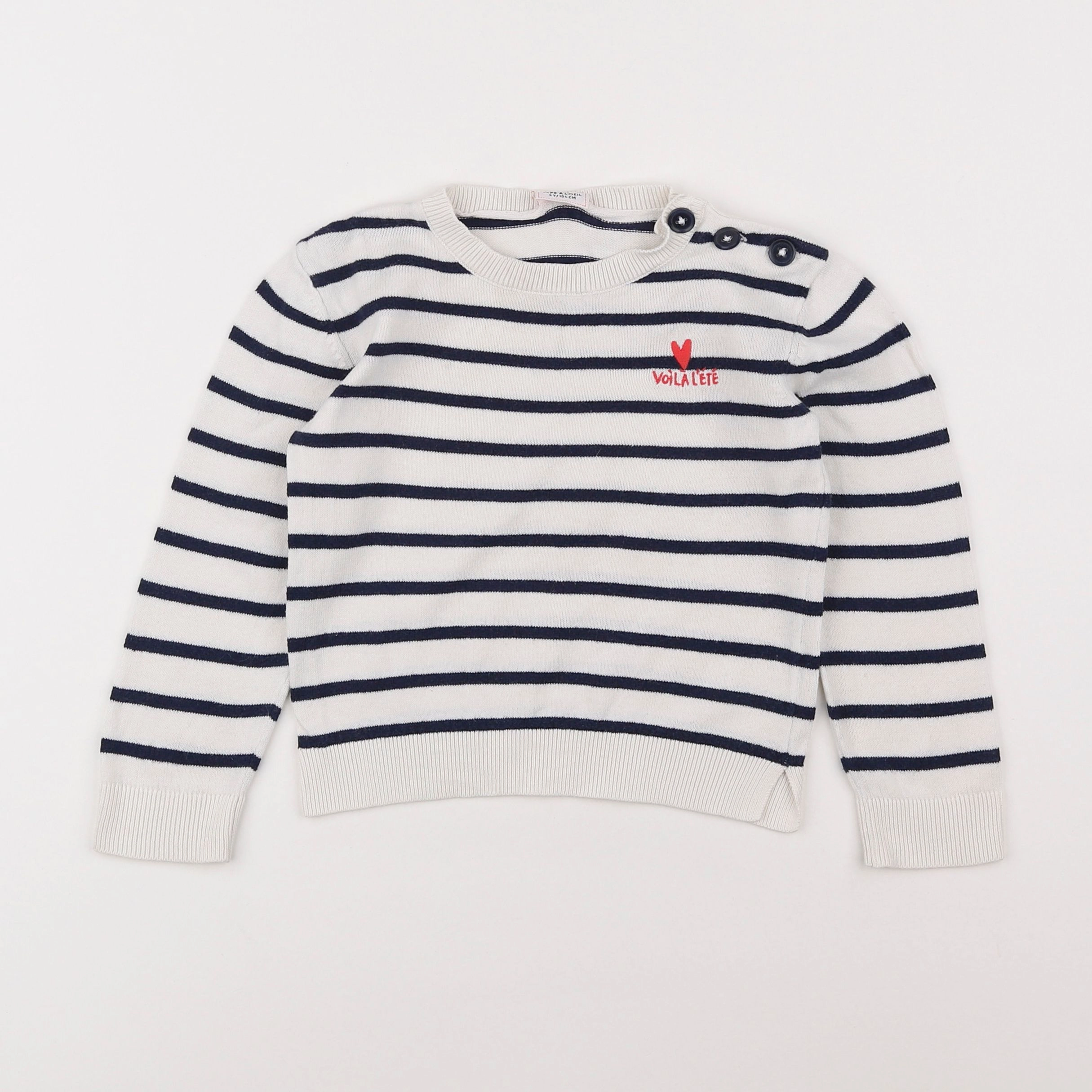 Tape à l'oeil - pull bleu - 4 ans