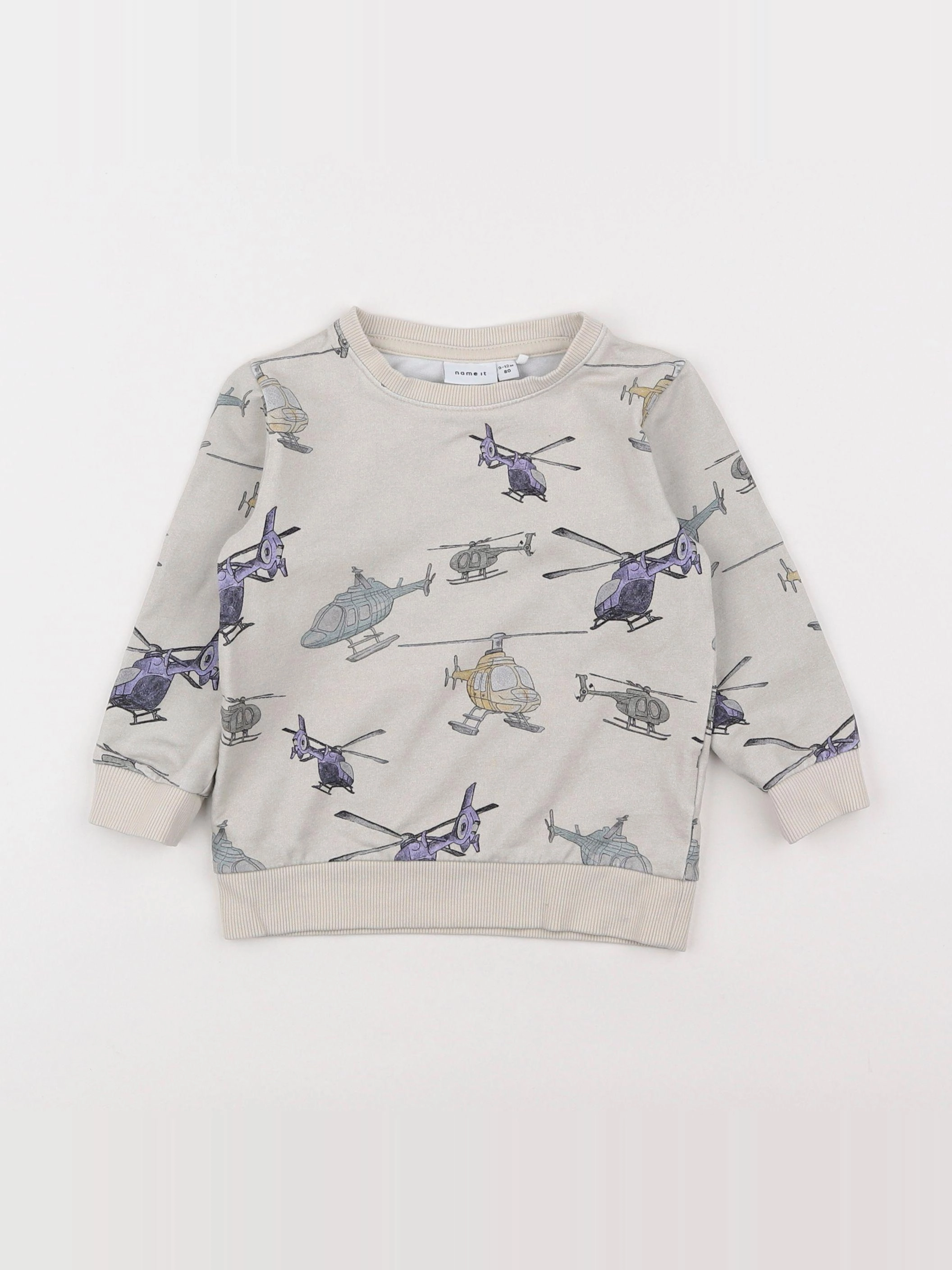 Name it - sweat beige - 9/12 mois