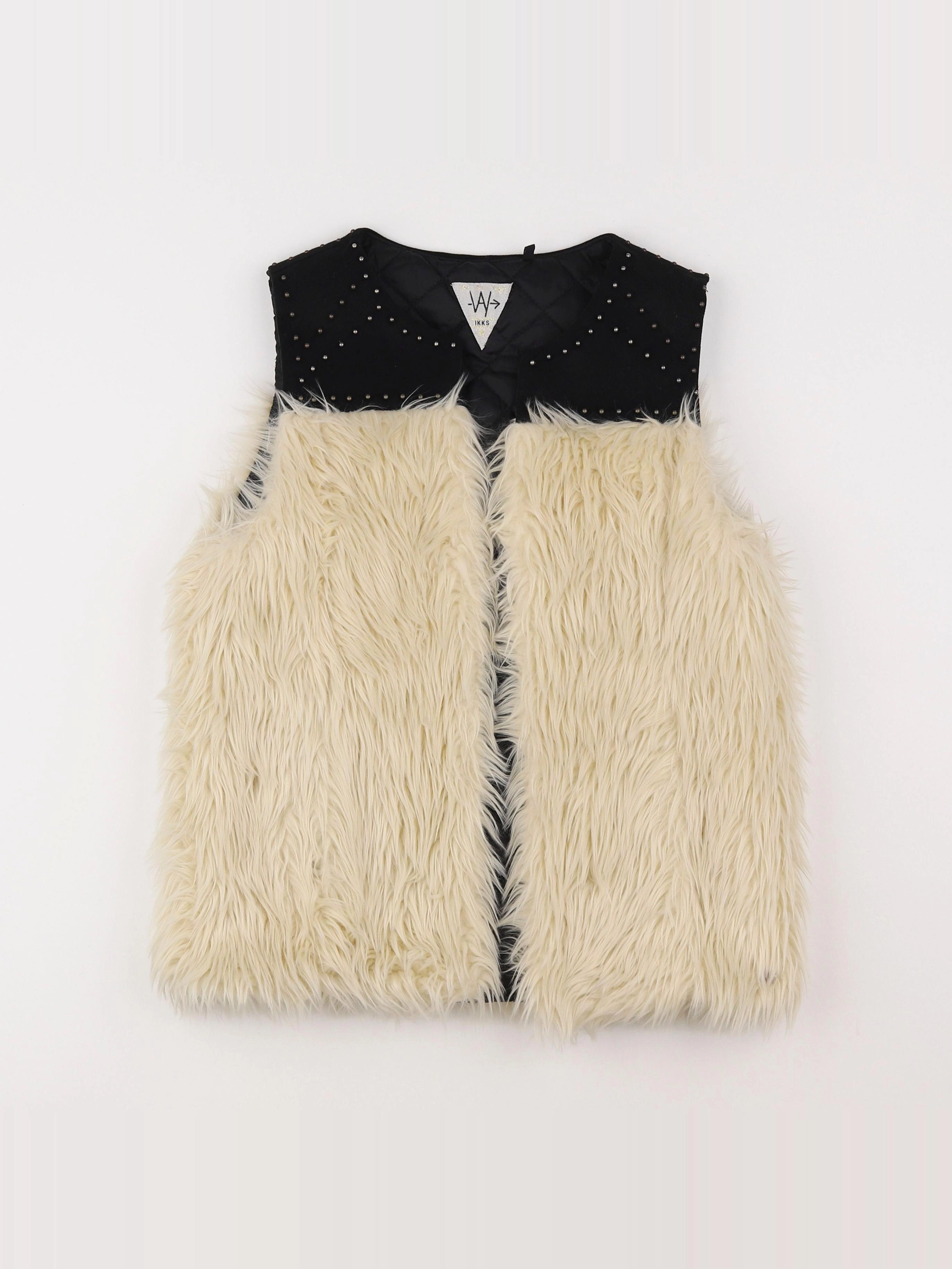 IKKS - gilet blanc, noir - 12 ans