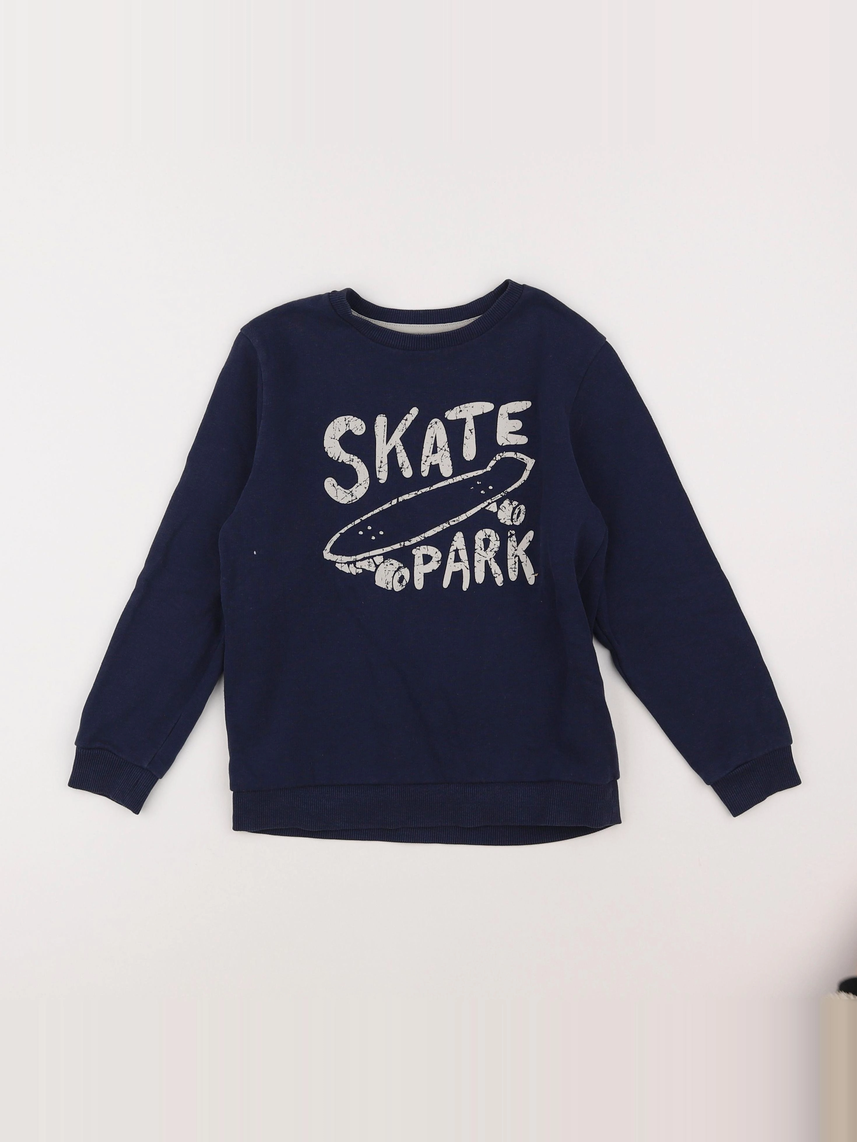 Vertbaudet - sweat bleu - 8 ans