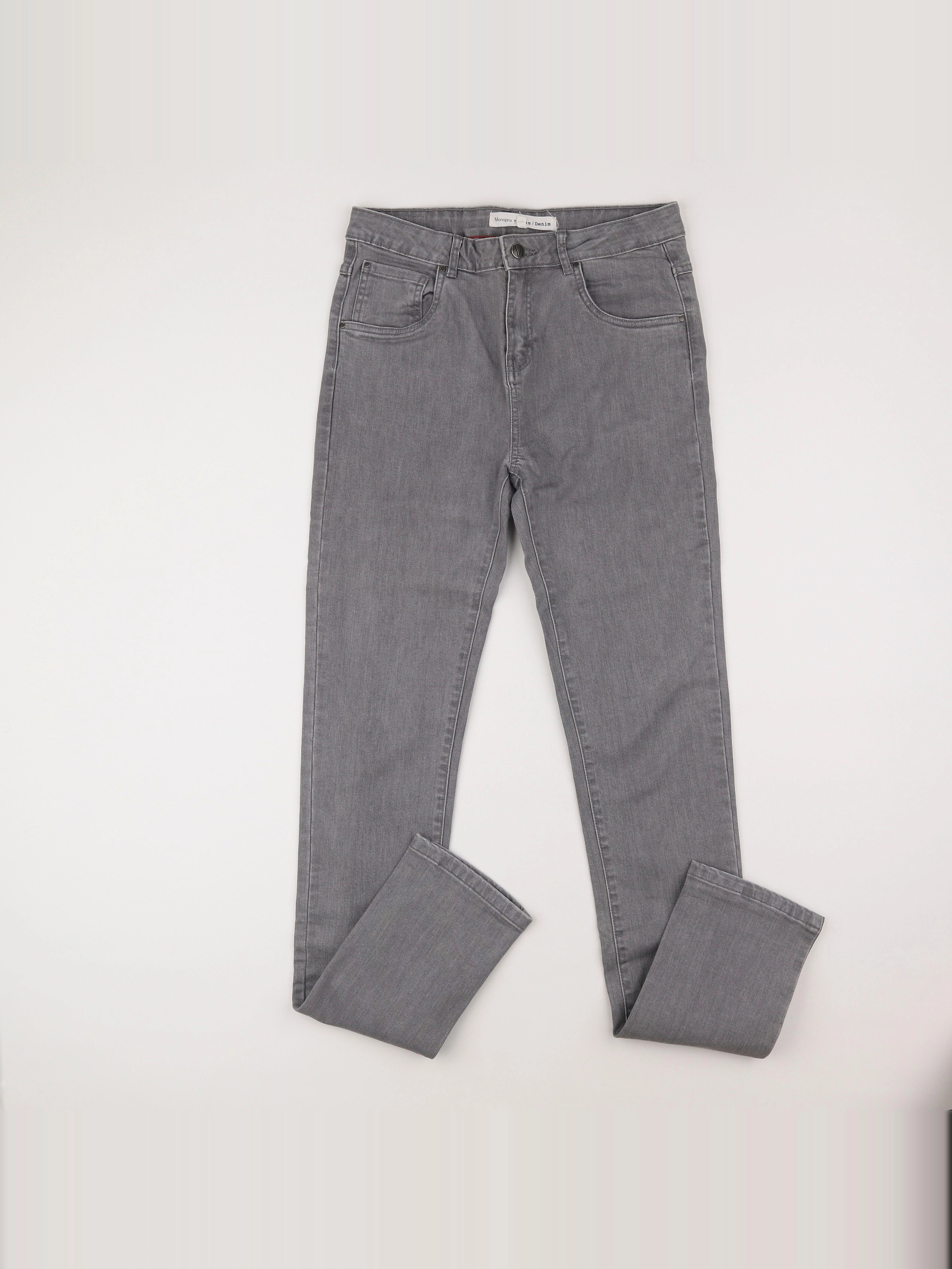 Monoprix - jean gris - 16 ans