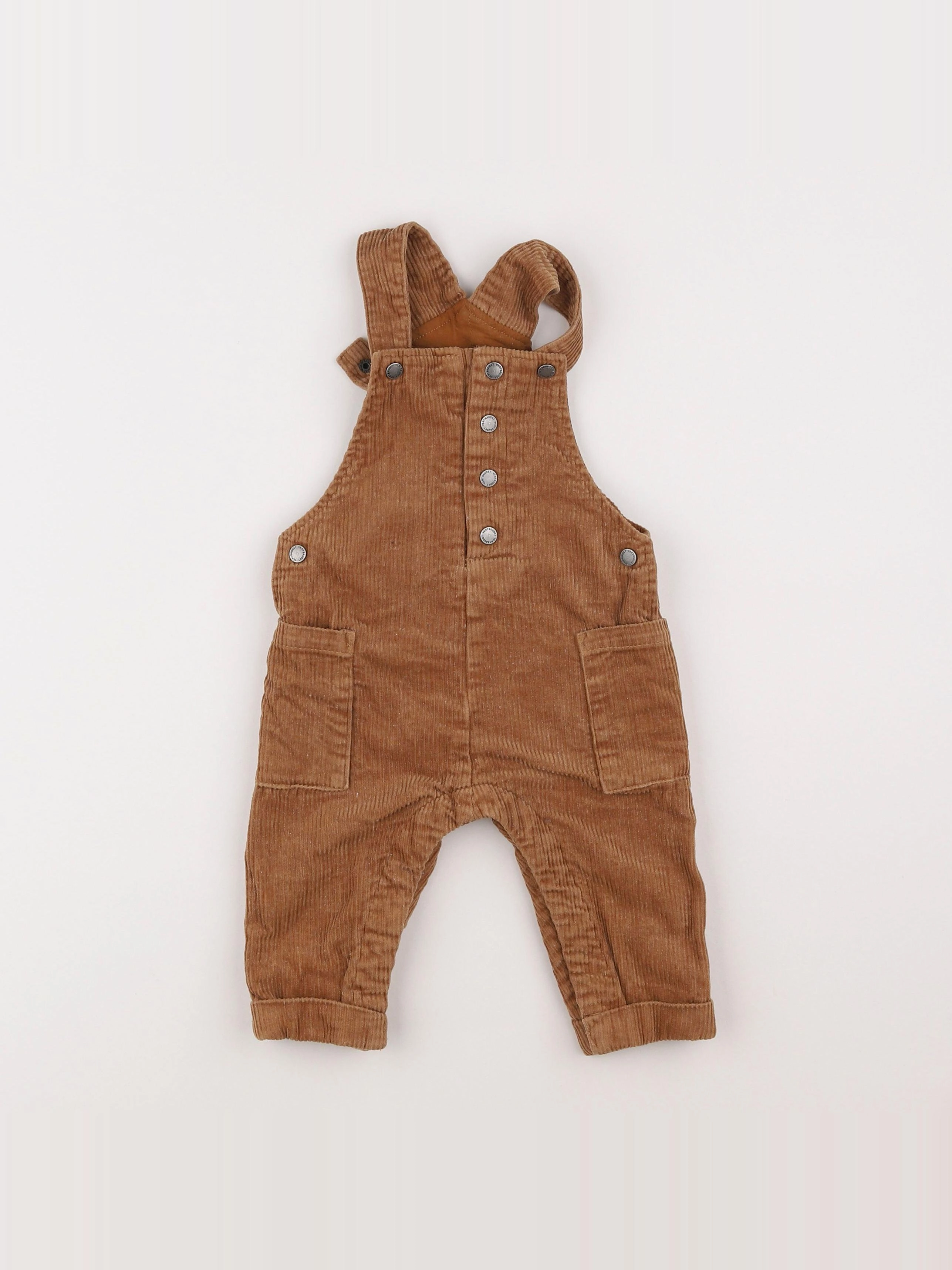 Vertbaudet - salopette marron - 9 mois