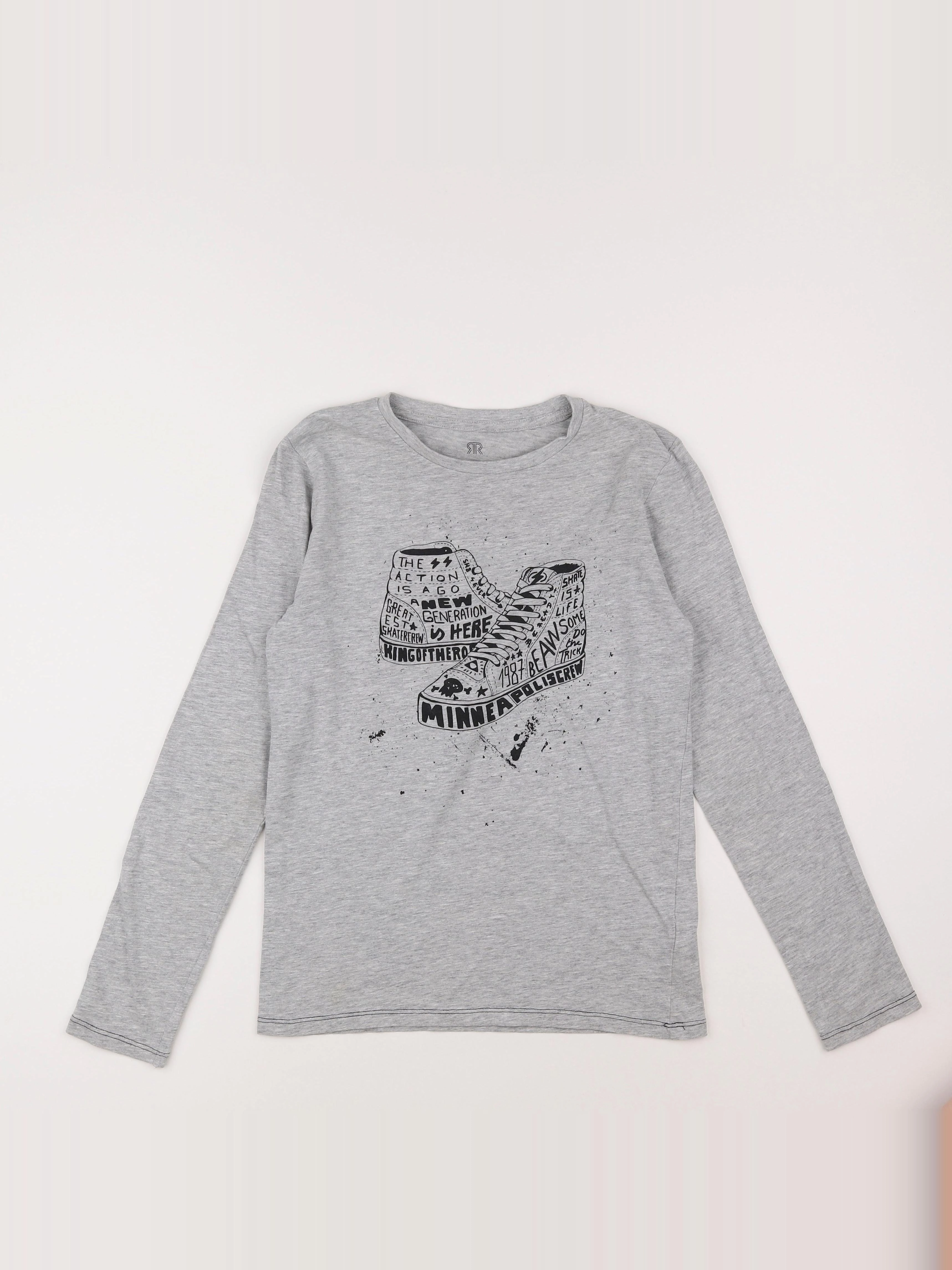 La Redoute - tee-shirt gris - 12 ans