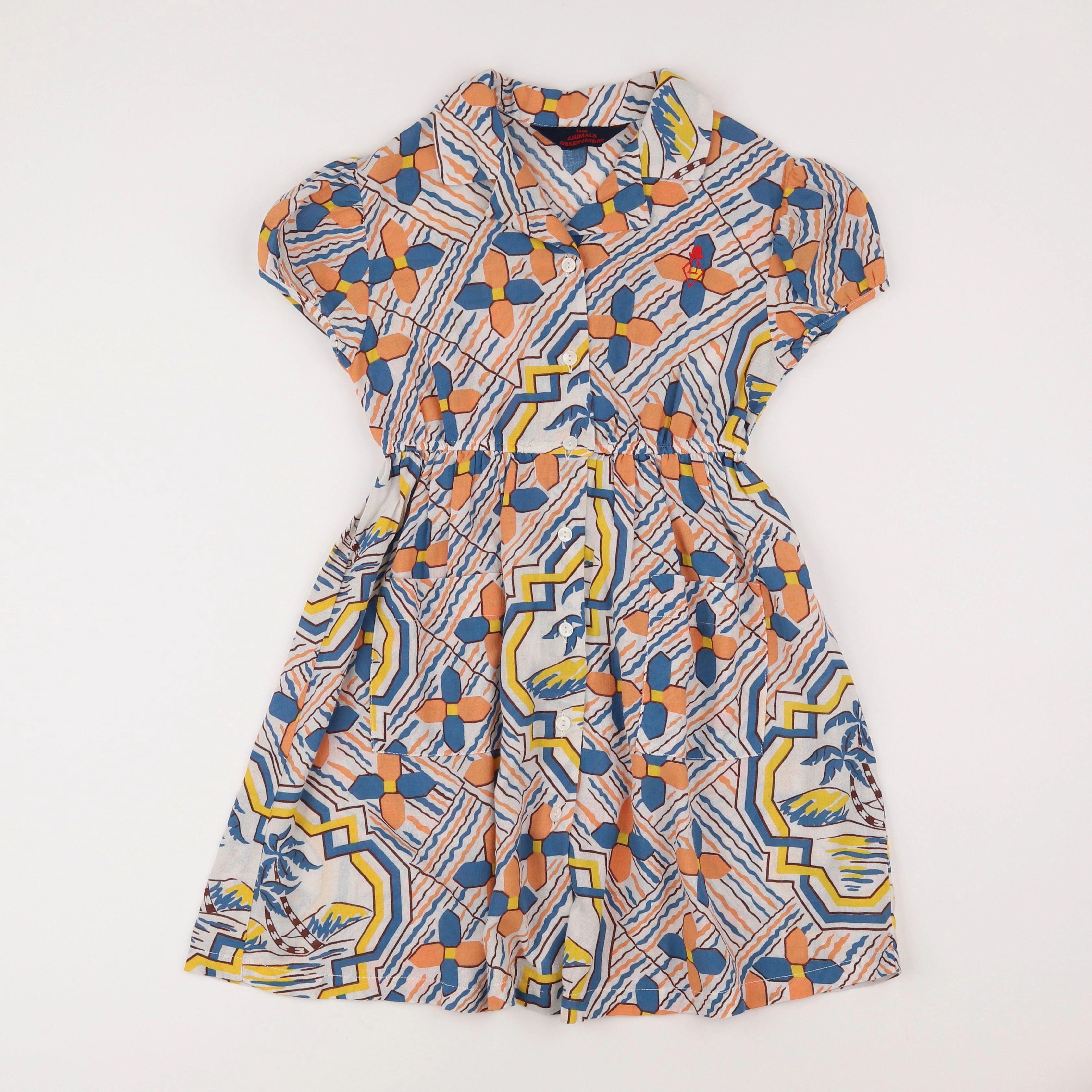 The animals observatory - robe bleu - 6 ans